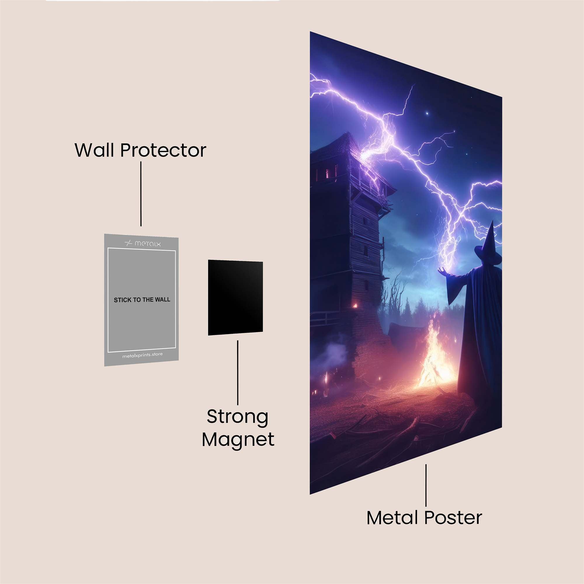 Wizard's Wrath Safe Wall Magnetic / M