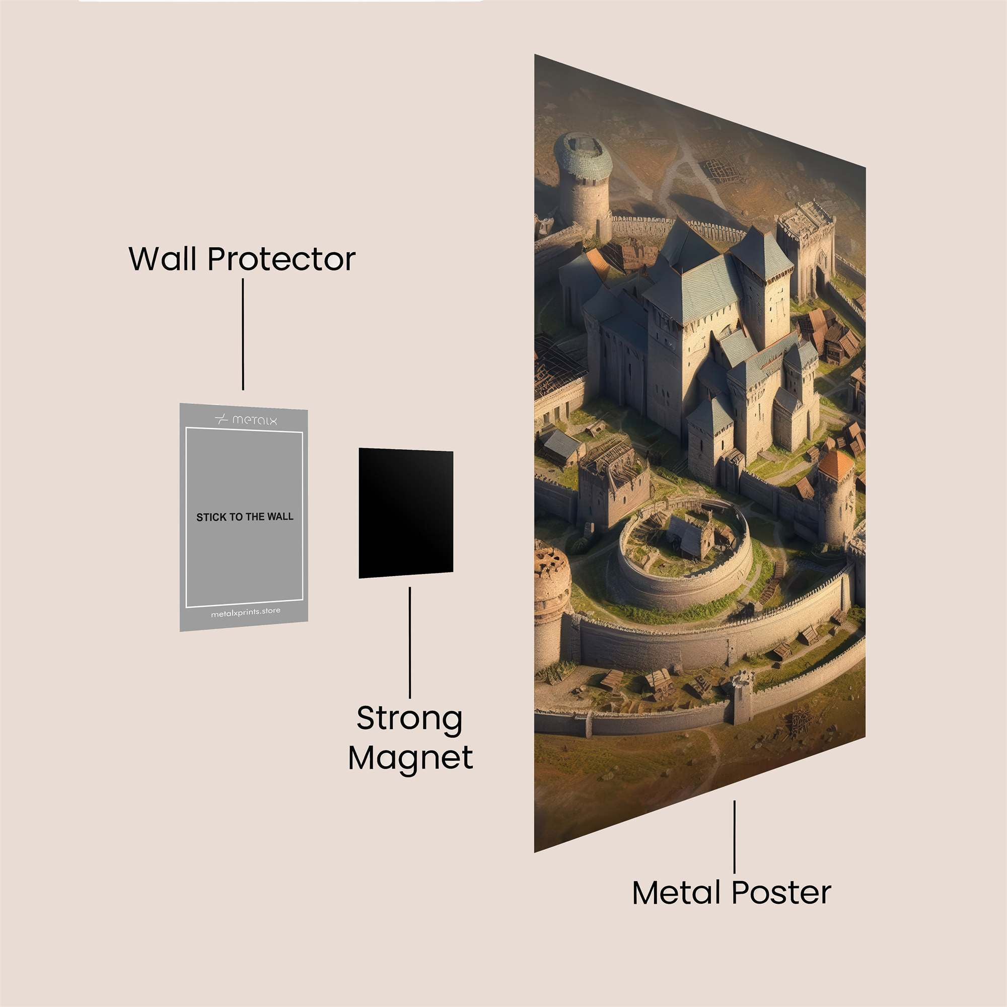 Castle Serenity Safe Wall Magnetic / M
