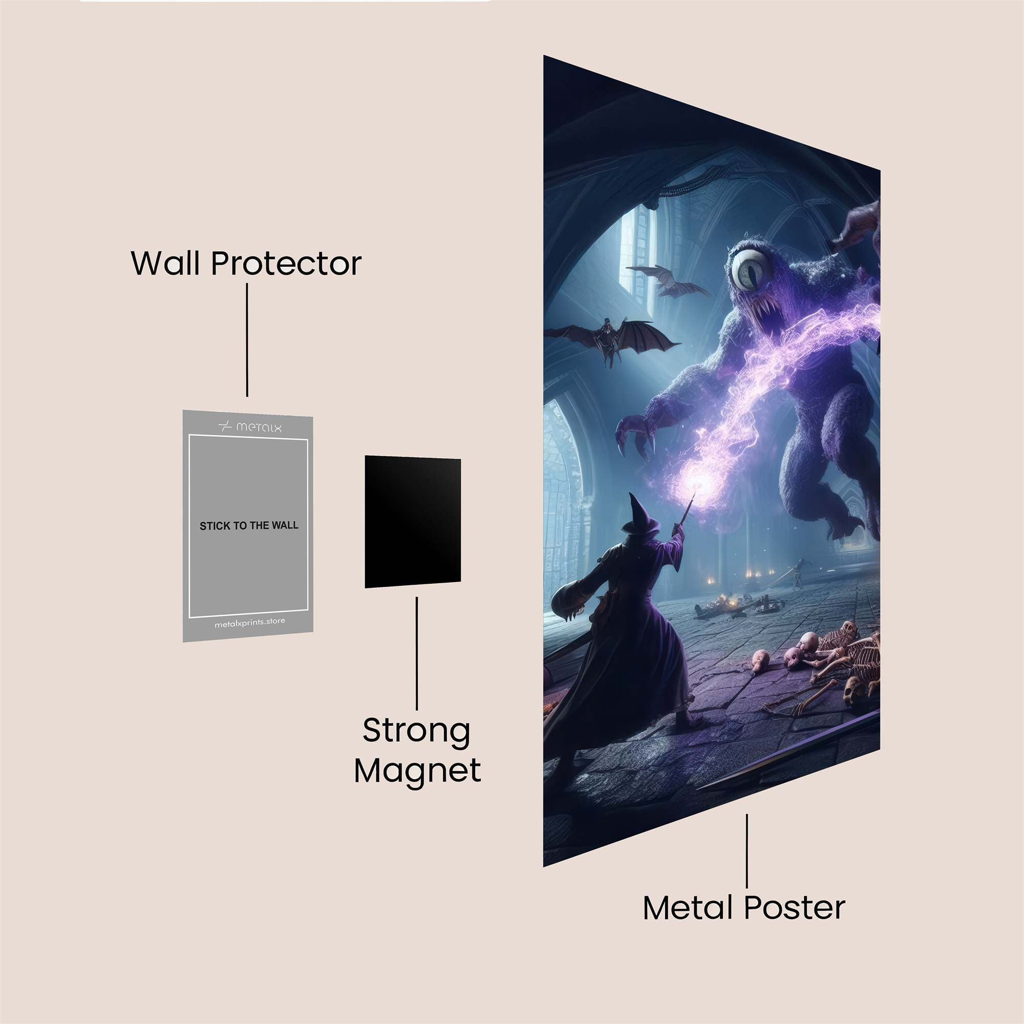 Wizard's Clash Safe Wall Magnetic / M