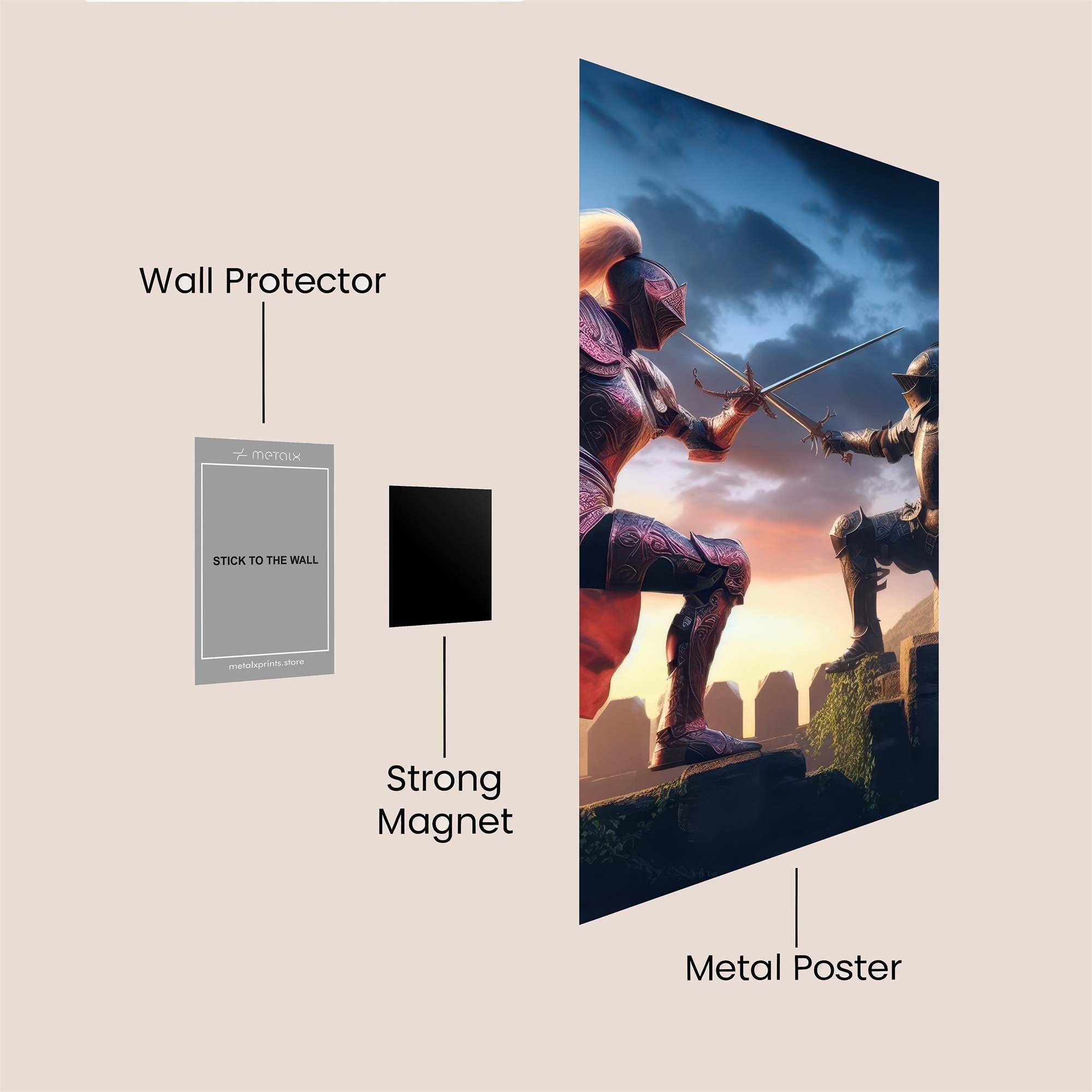 Knightly Clash Safe Wall Magnetic / M