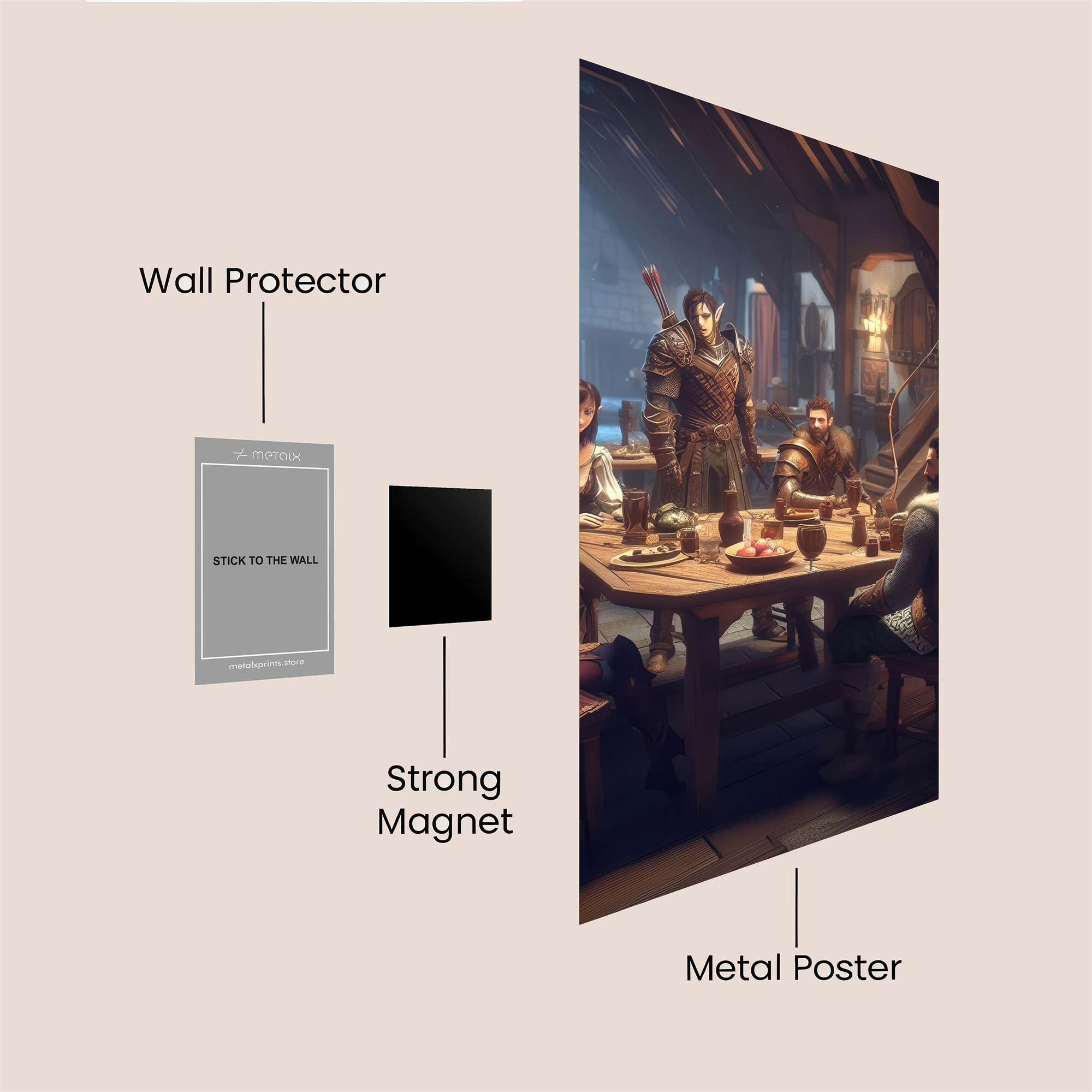 Knightly Feast Safe Wall Magnetic / M