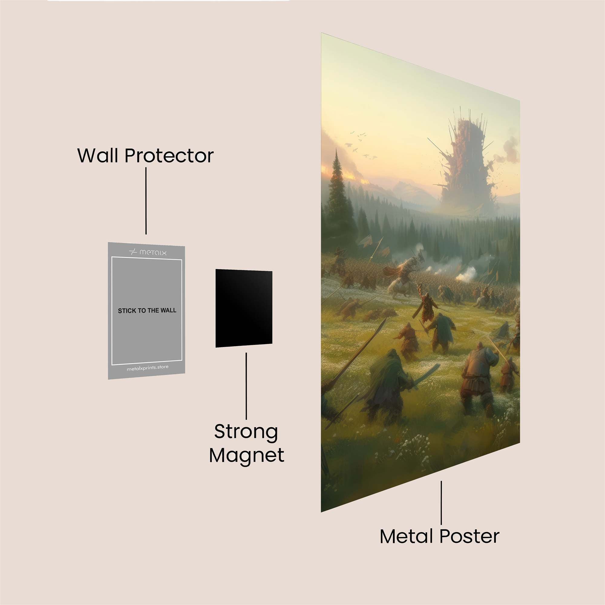 Orcs Rampage Safe Wall Magnetic / M