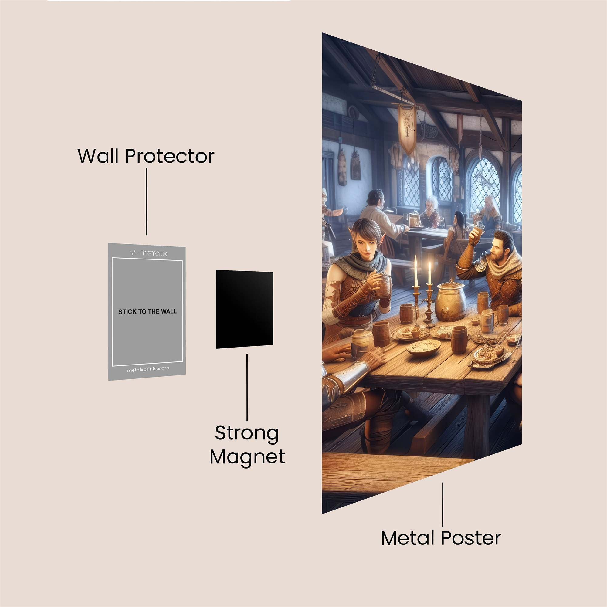 Tavern Revelry Safe Wall Magnetic / M