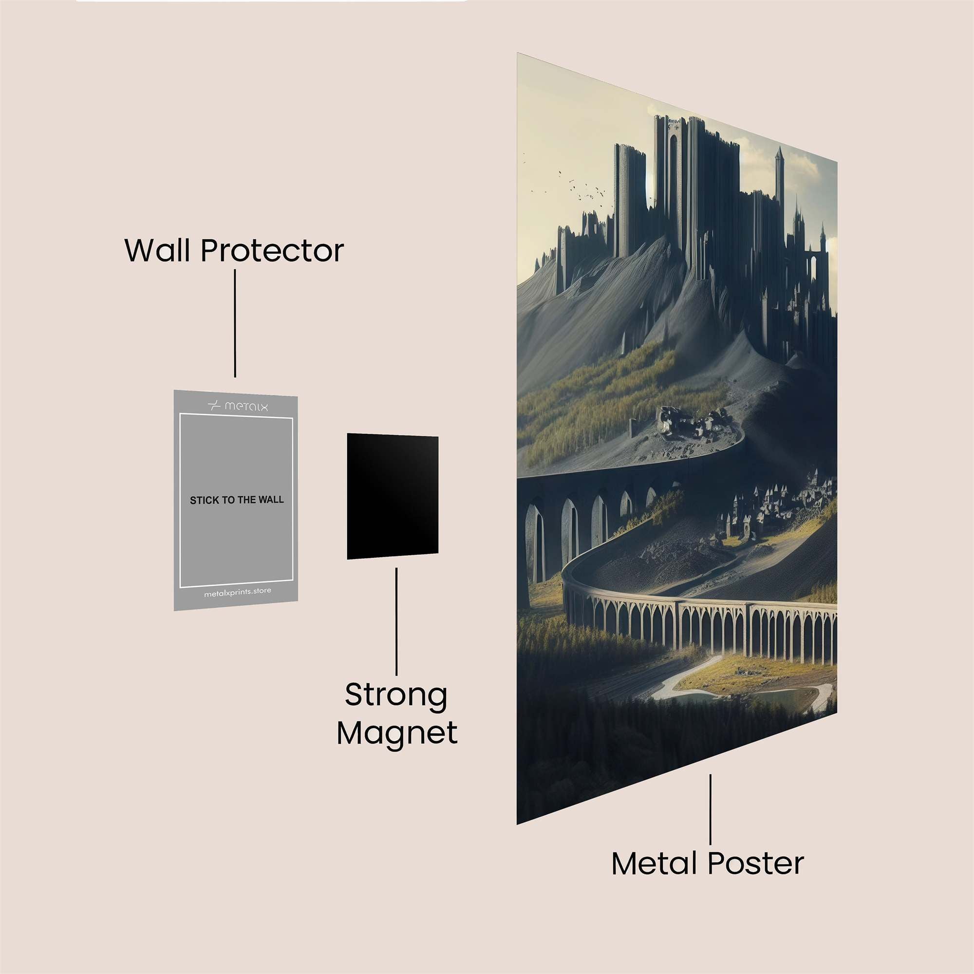 Castle Serenity Safe Wall Magnetic / M