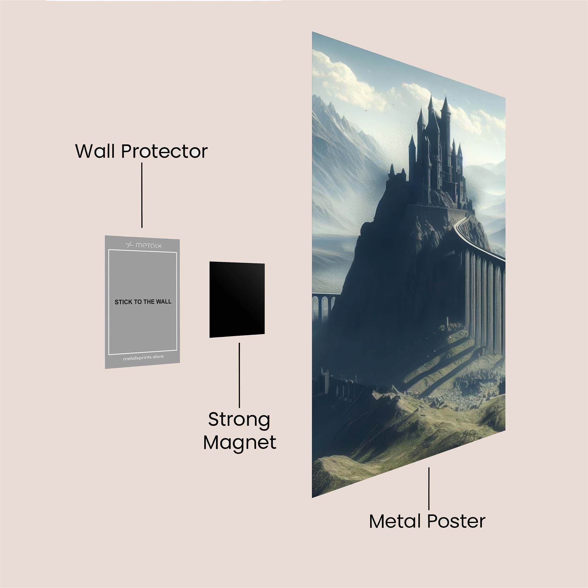 Castle Majestic Safe Wall Magnetic / M