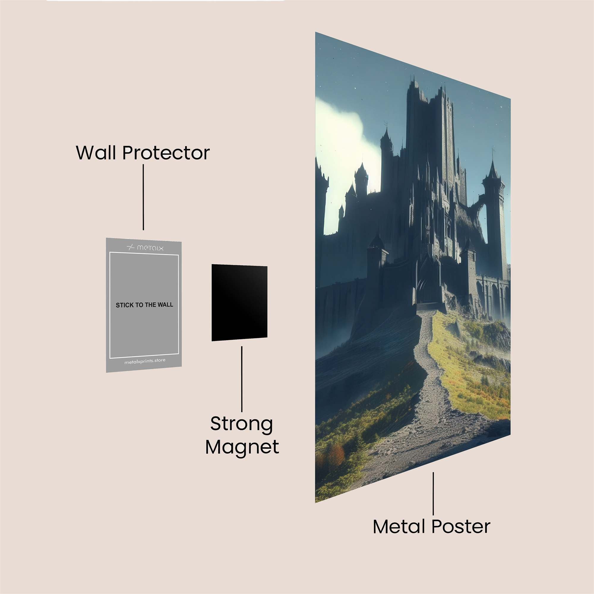 Castle Serene Safe Wall Magnetic / M