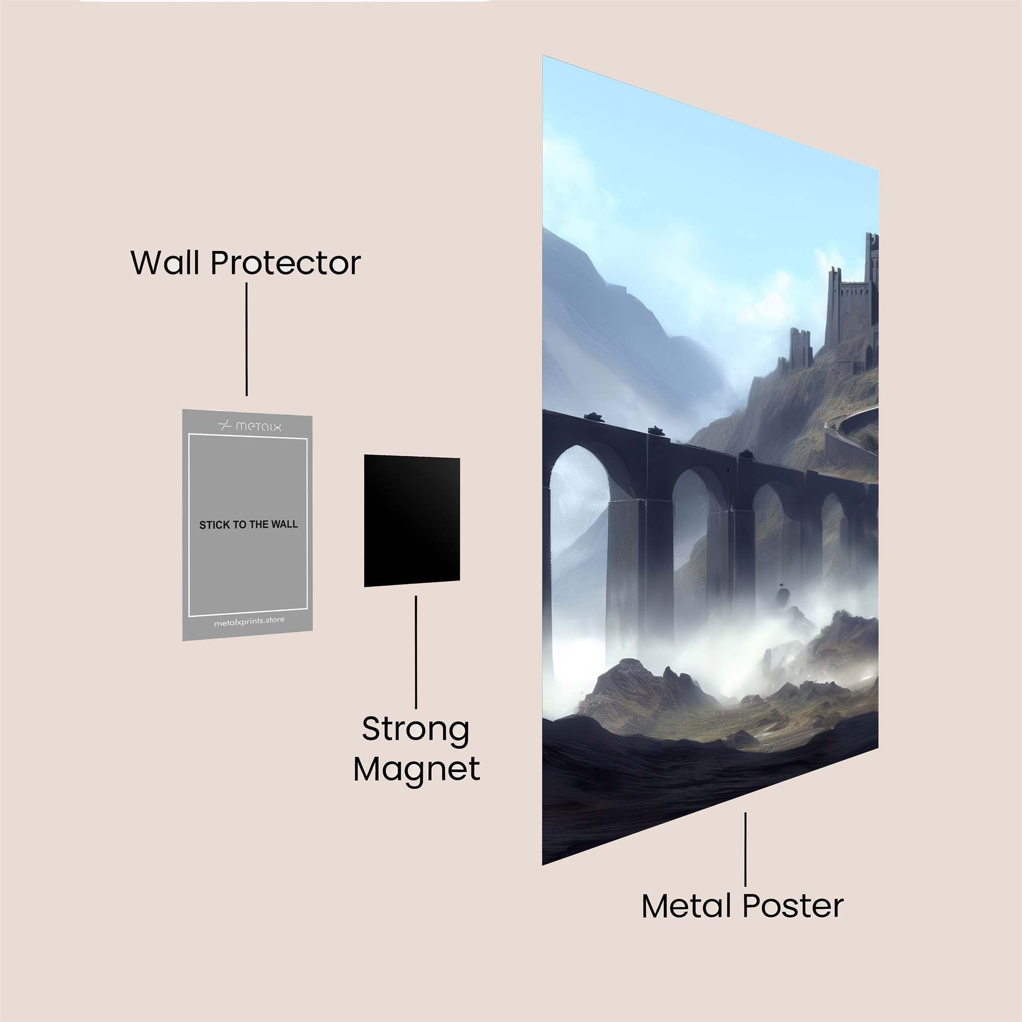 Castle Serenity Safe Wall Magnetic / M