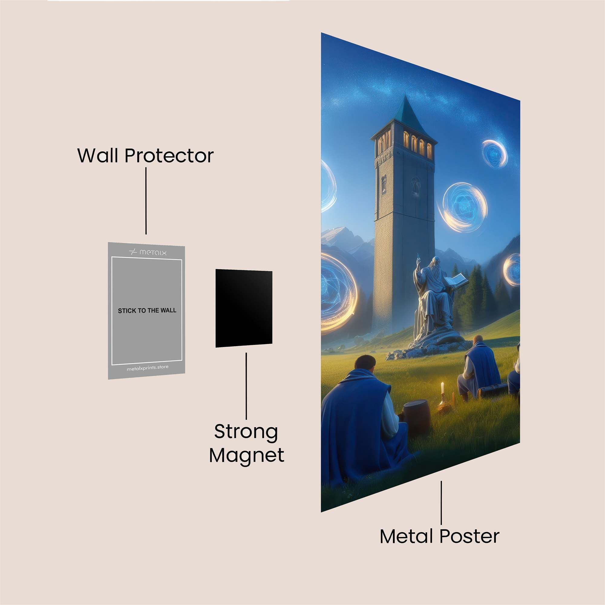 Wizard's Enchantment Safe Wall Magnetic / M