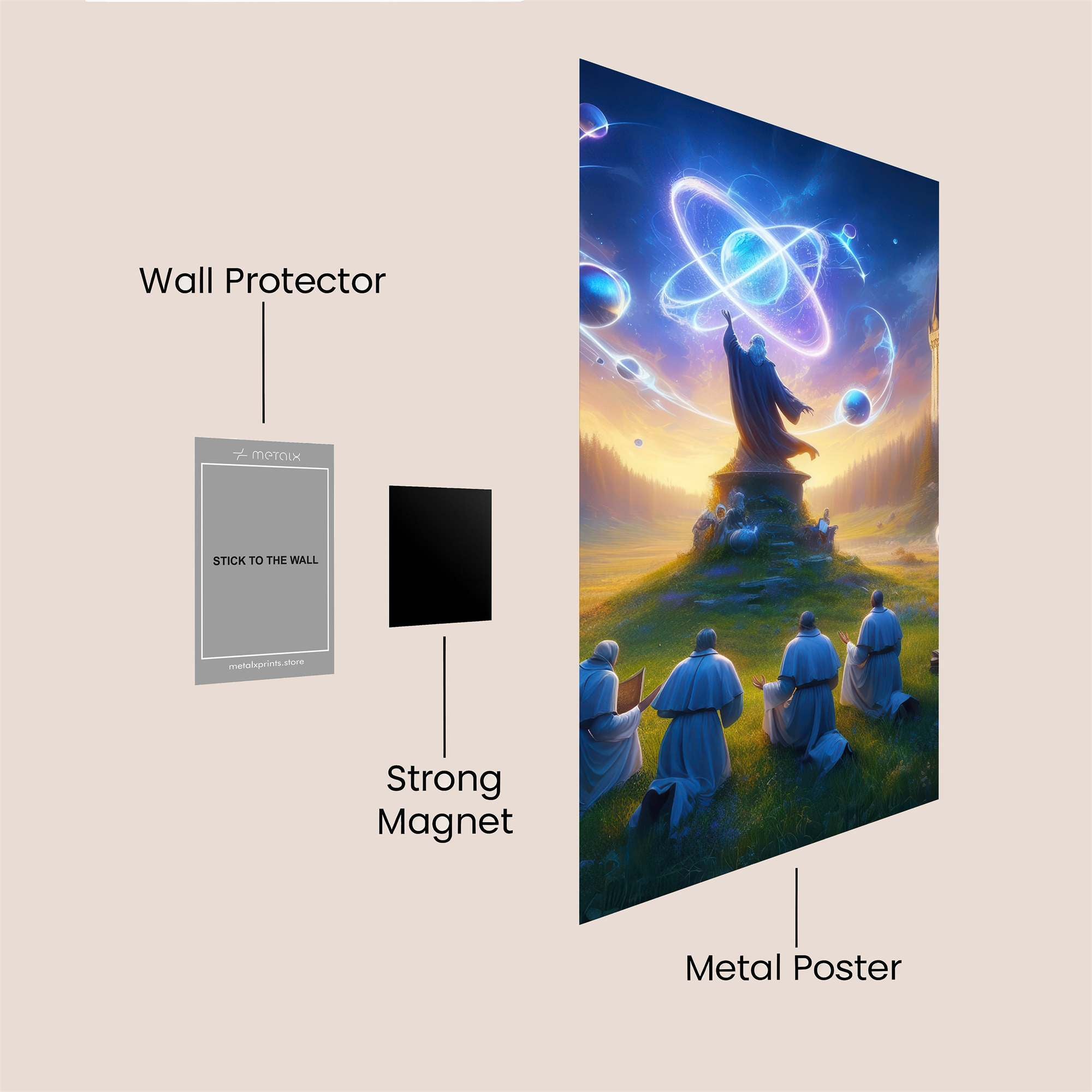 Wizard Enlightening Safe Wall Magnetic / M