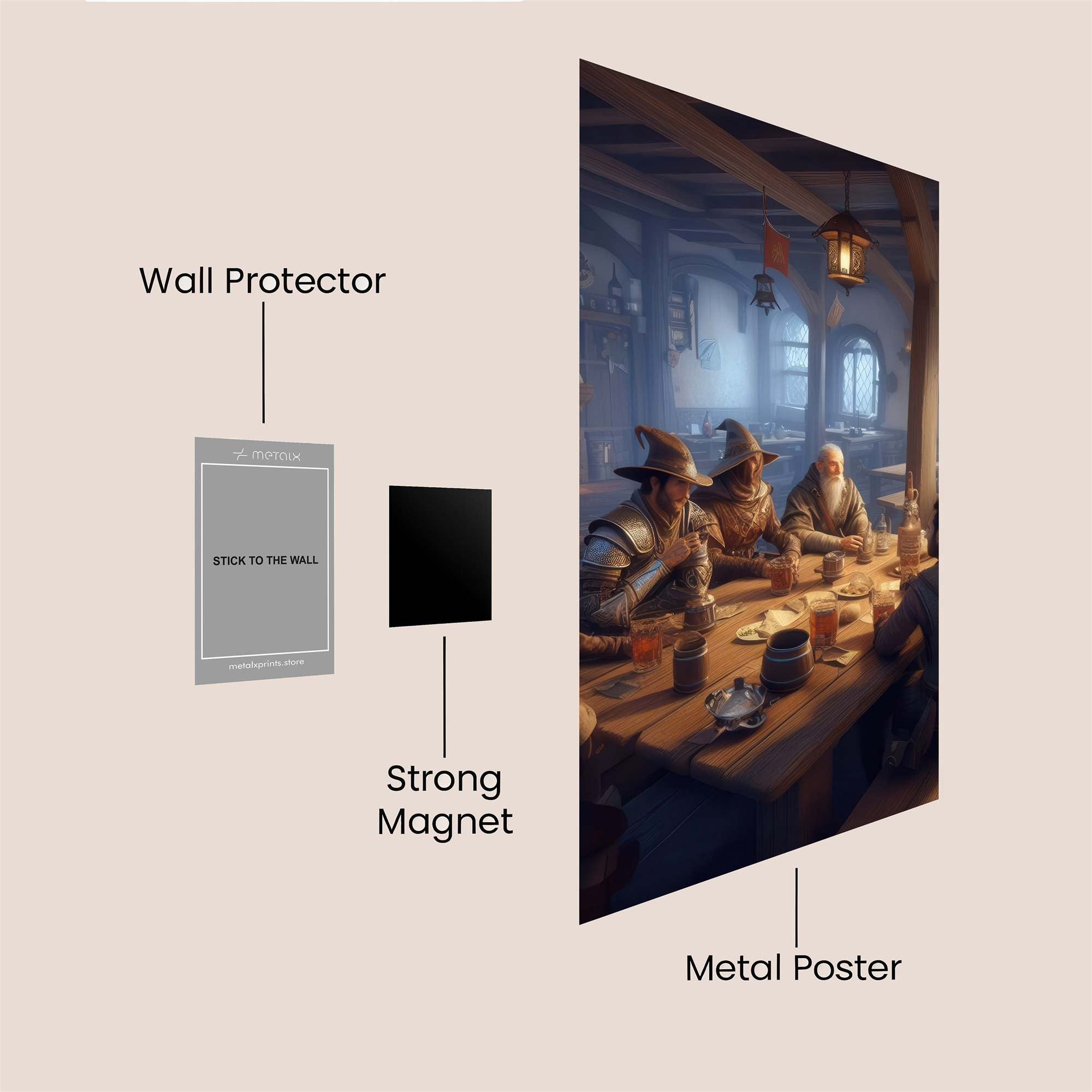 WizardlyWarmth Safe Wall Magnetic / M