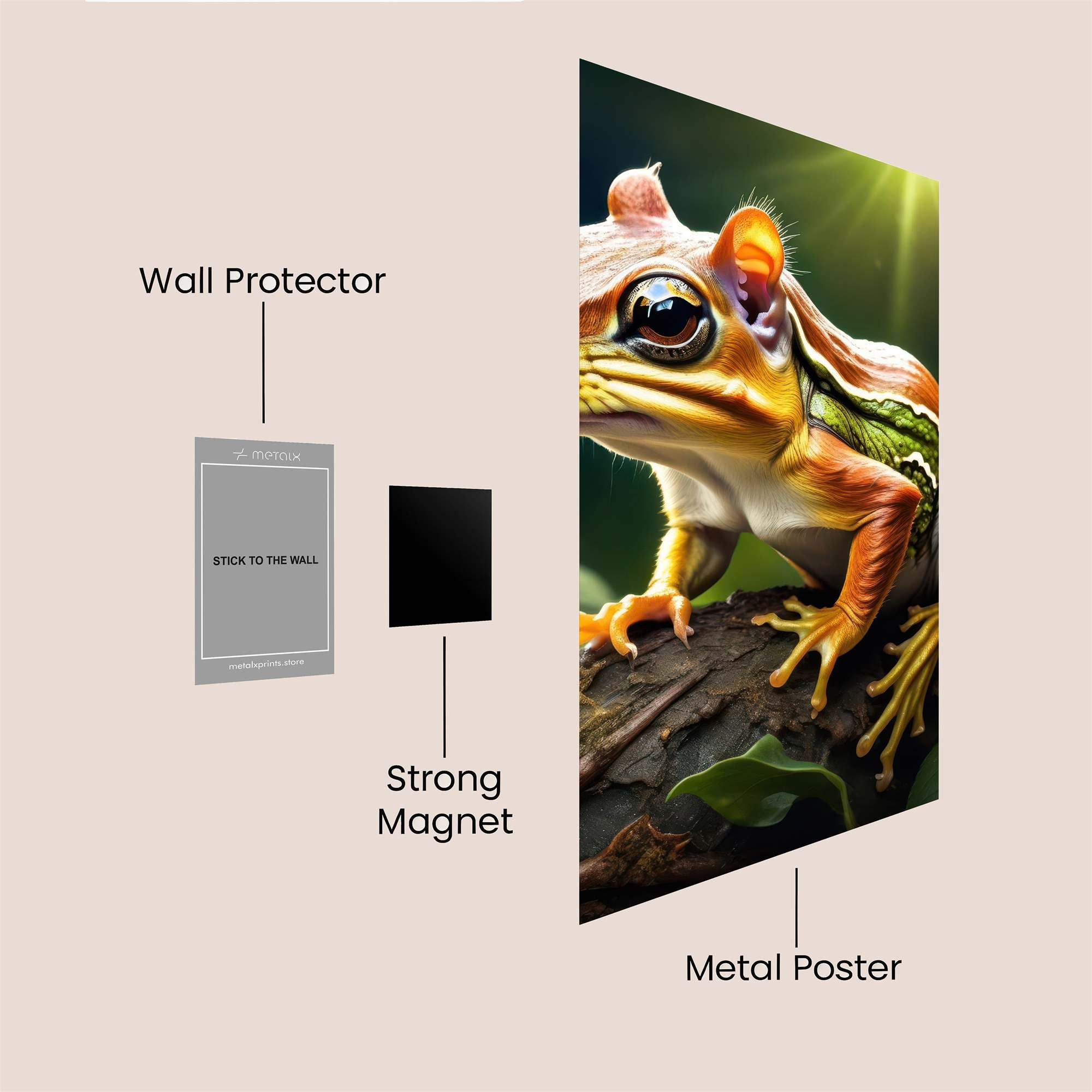 FrogWhimsy Safe Wall Magnetic / M