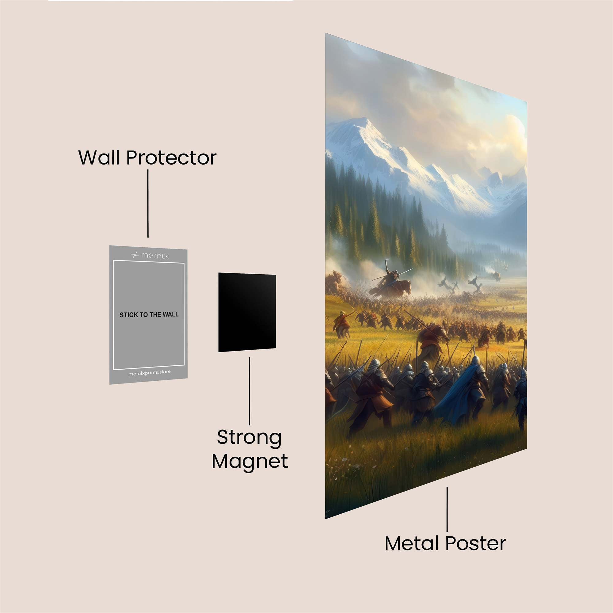 Battle Dawn Safe Wall Magnetic / M