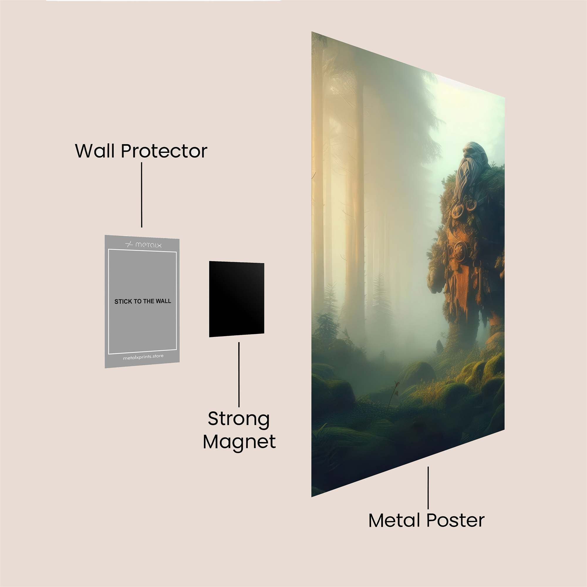 Forest Guardian Safe Wall Magnetic / M