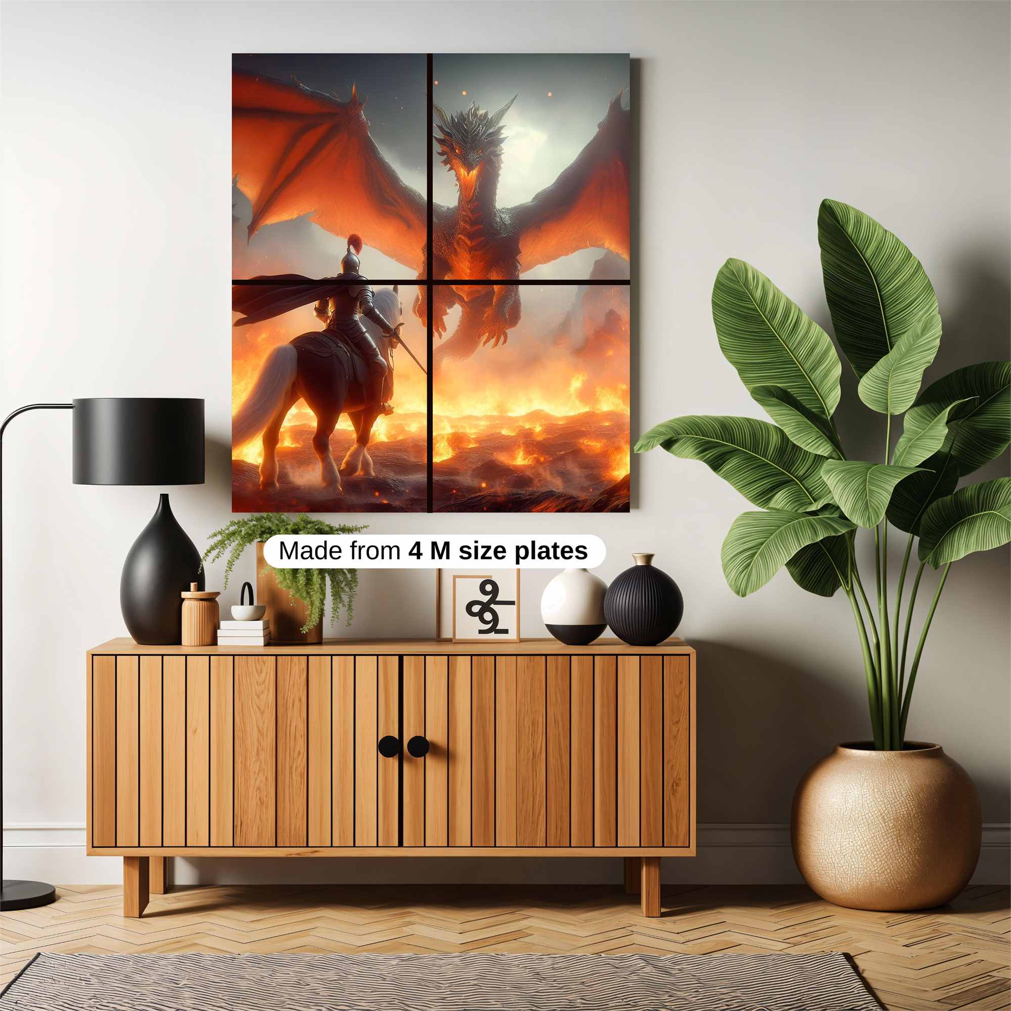 Dragon Confrontation Safe Wall Magnetic / M