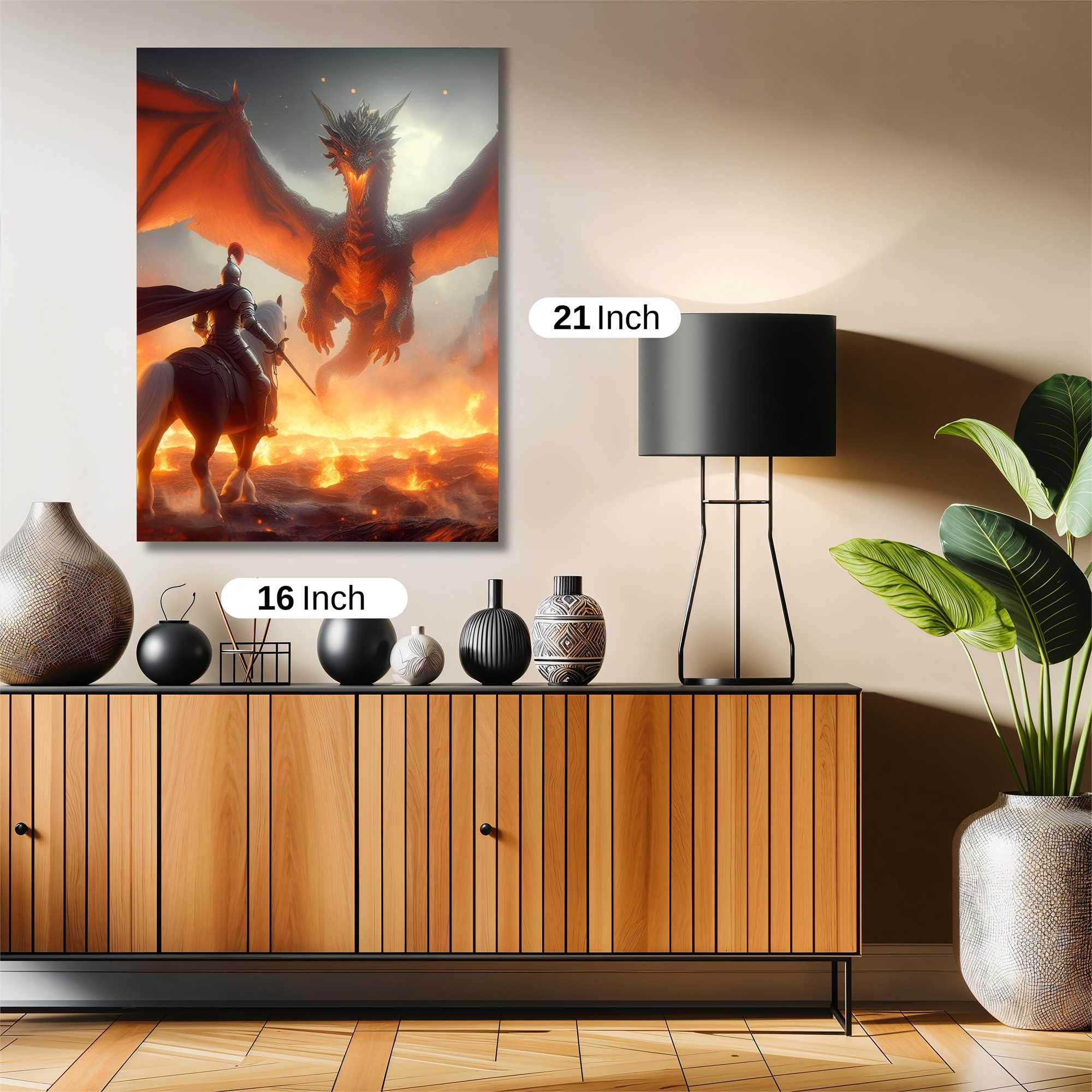Dragon Confrontation Safe Wall Magnetic / M