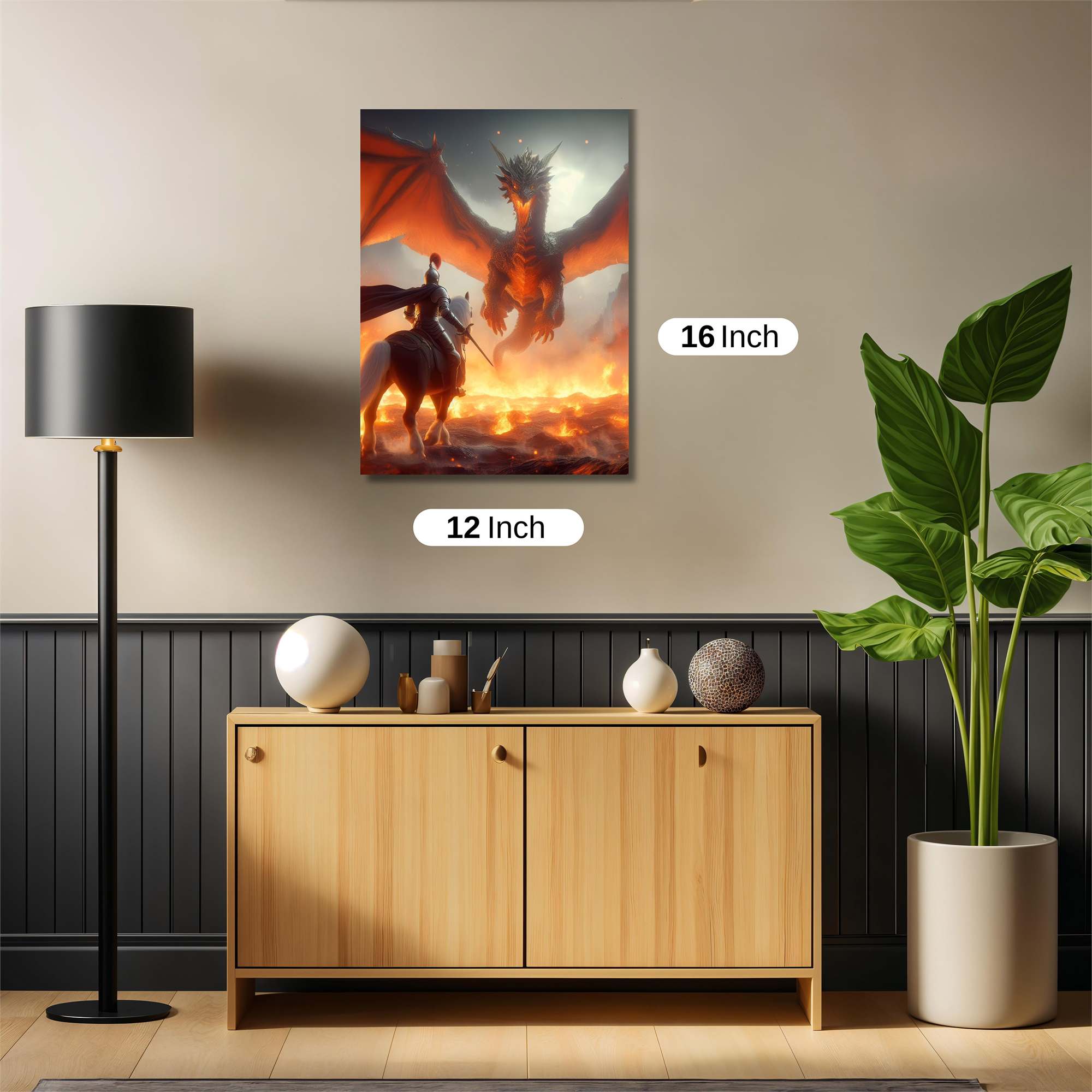 Dragon Confrontation Safe Wall Magnetic / M