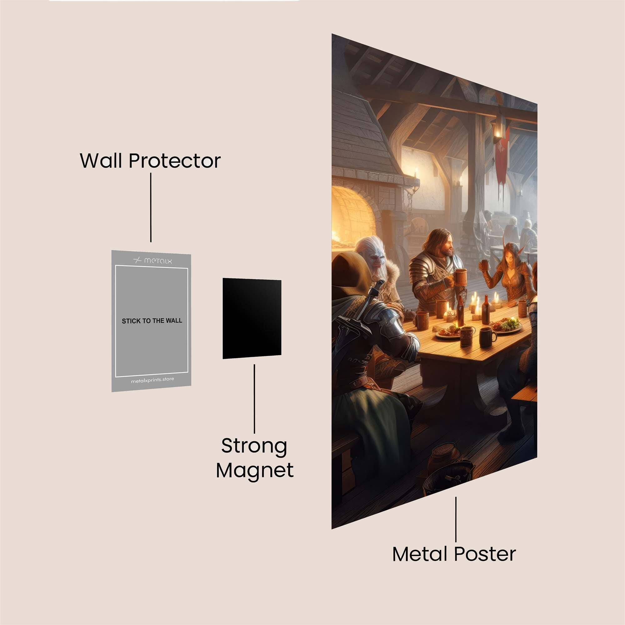 Tavern Revelry Safe Wall Magnetic / M