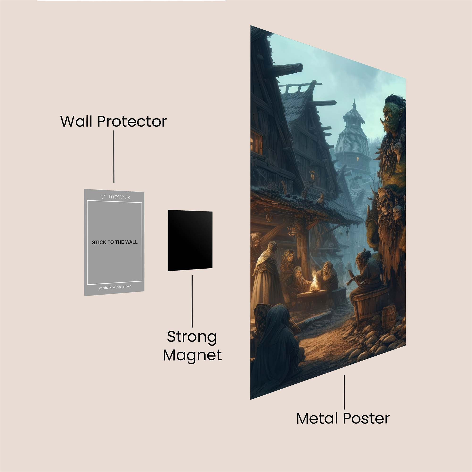 Orc Chieftain Safe Wall Magnetic / M