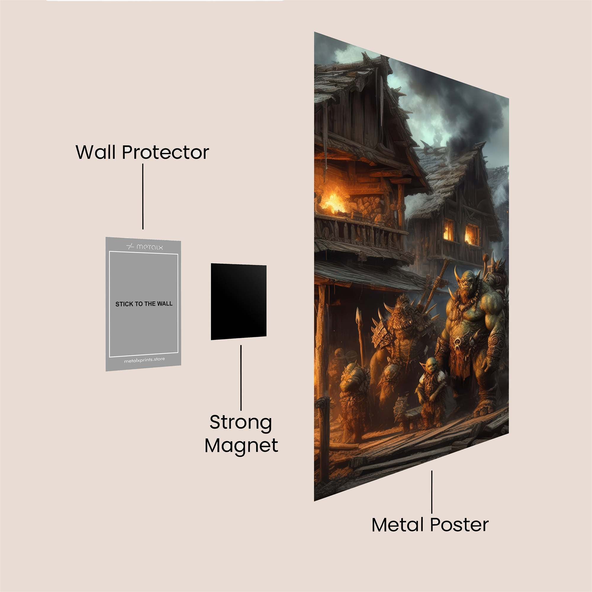 Orcs Unrest Safe Wall Magnetic / M