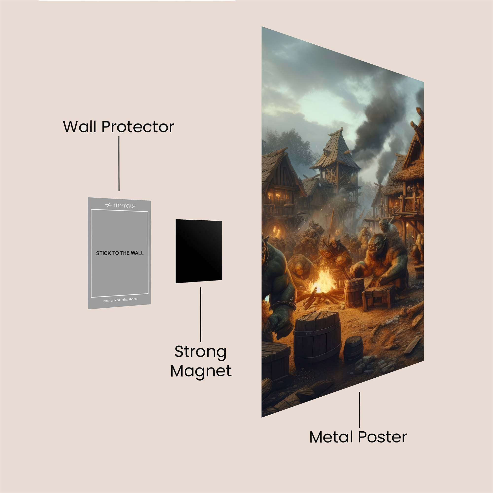 Orcs Industrious Safe Wall Magnetic / M
