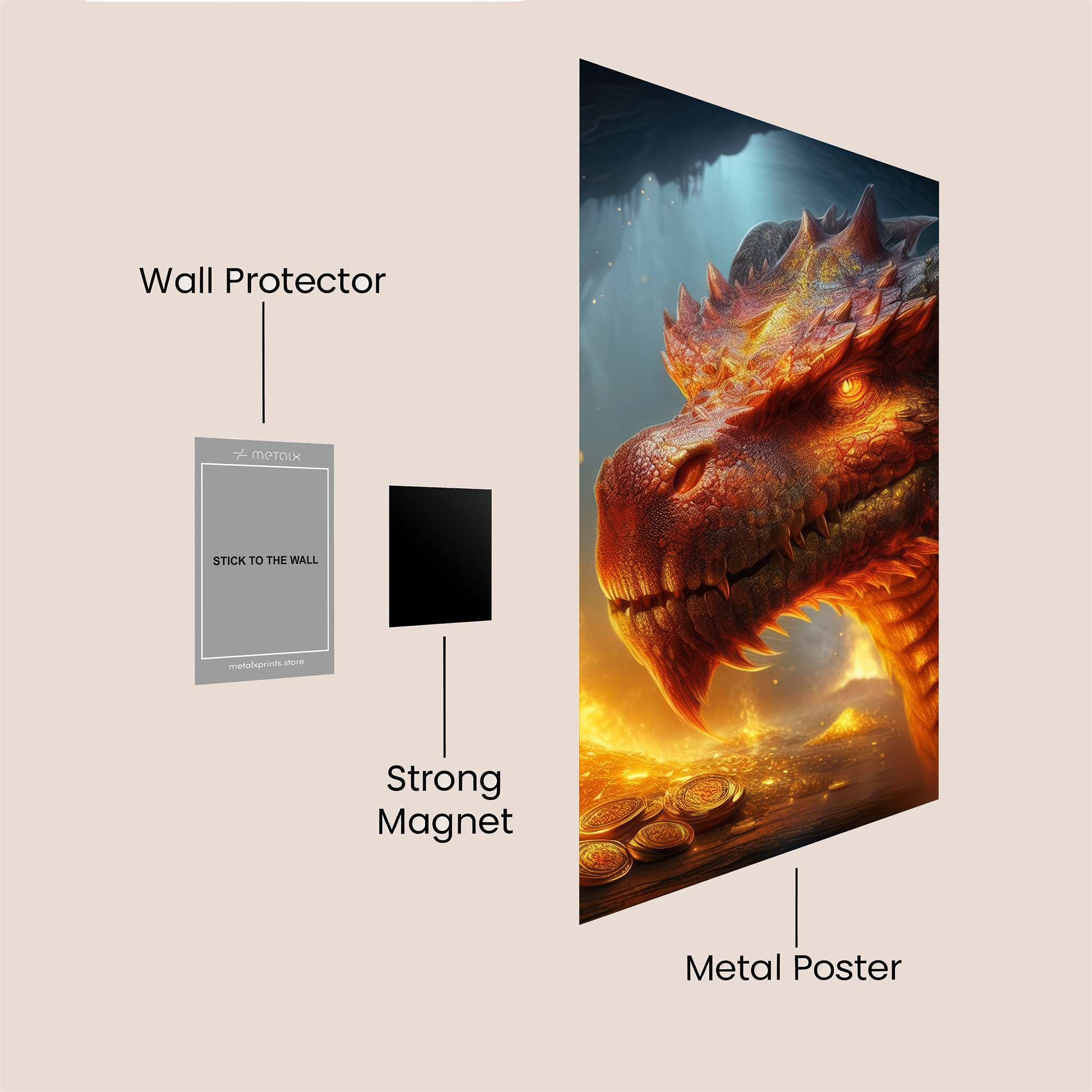 Dragon Hoard Safe Wall Magnetic / M