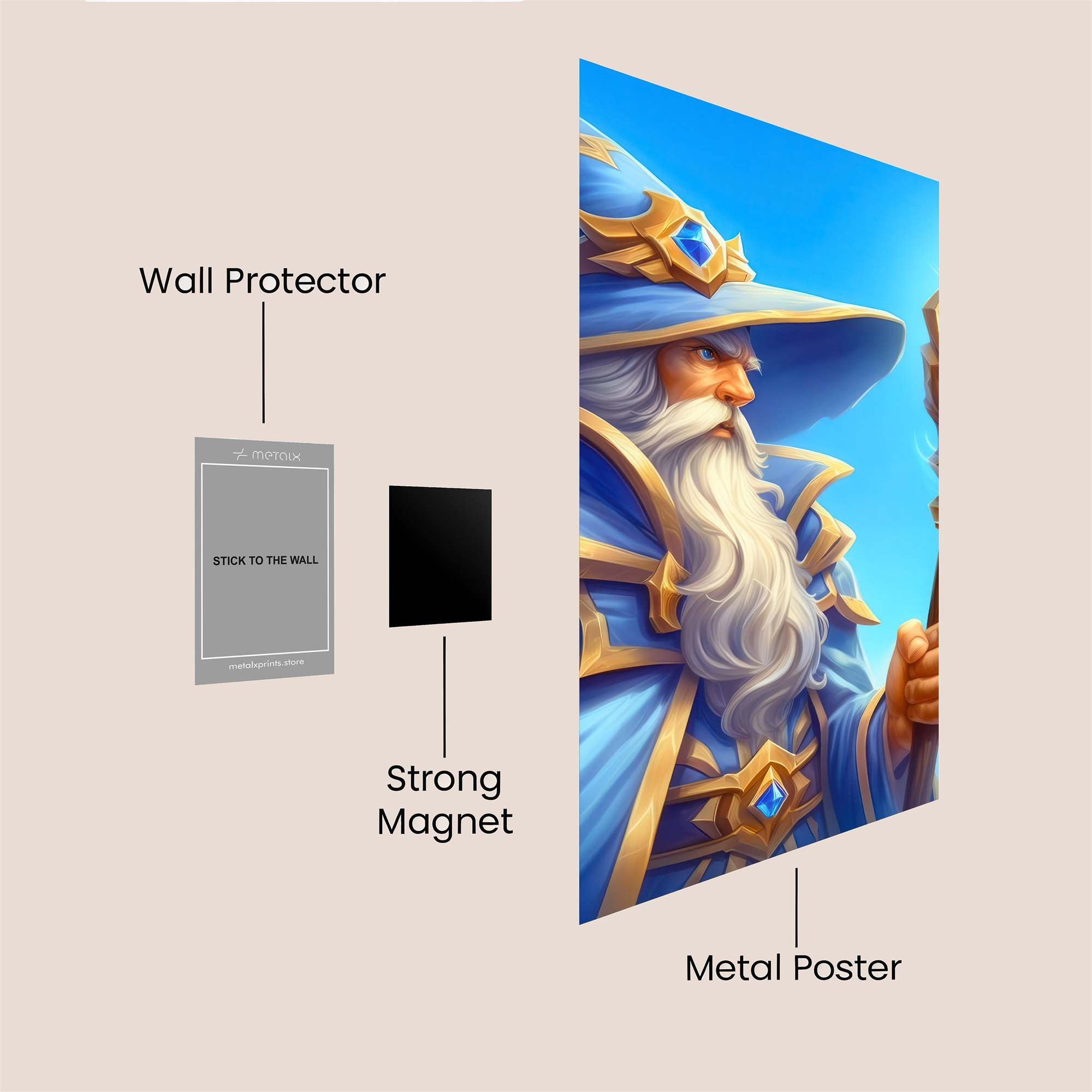 Wizard Radiant Safe Wall Magnetic / M