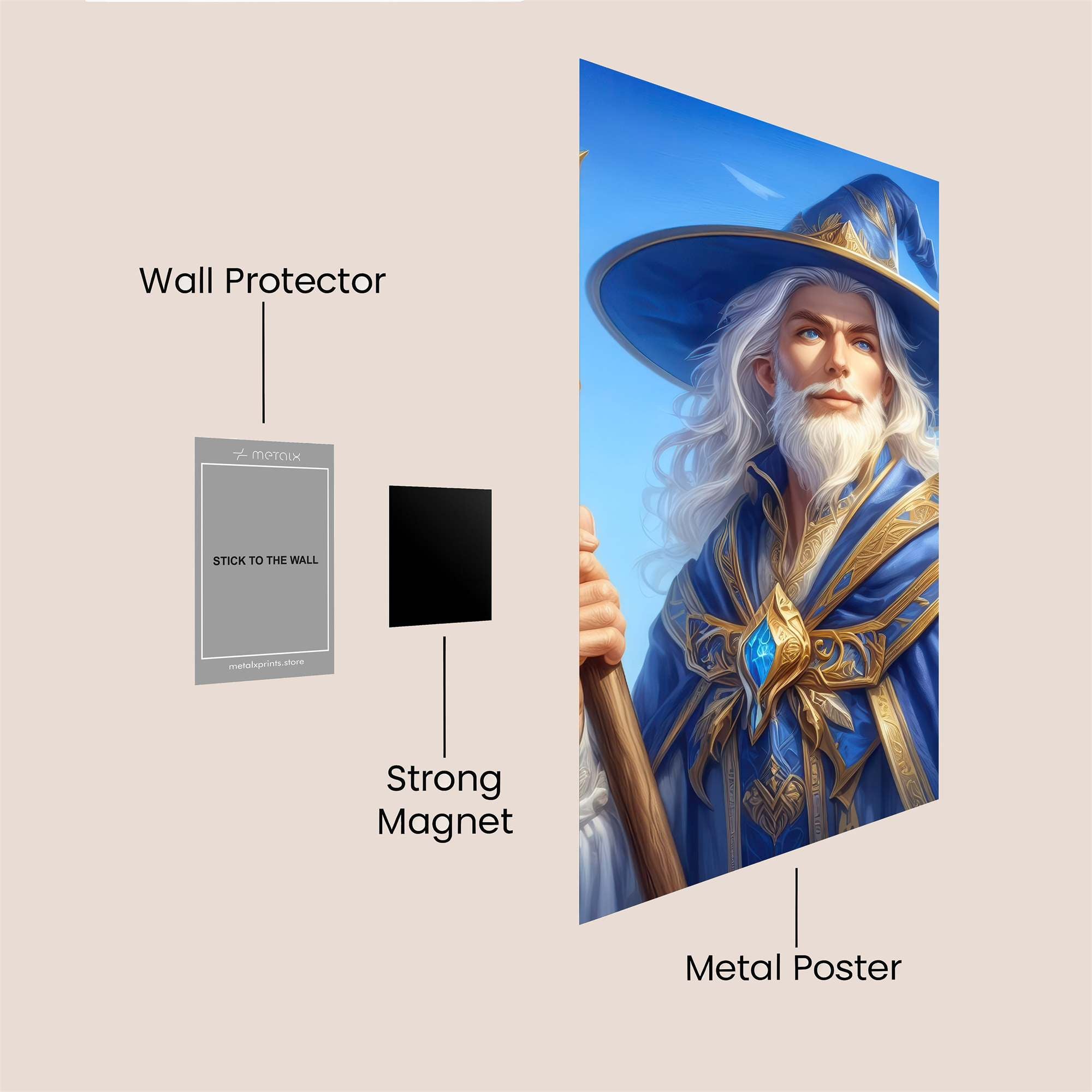 Wizard Serene Safe Wall Magnetic / M