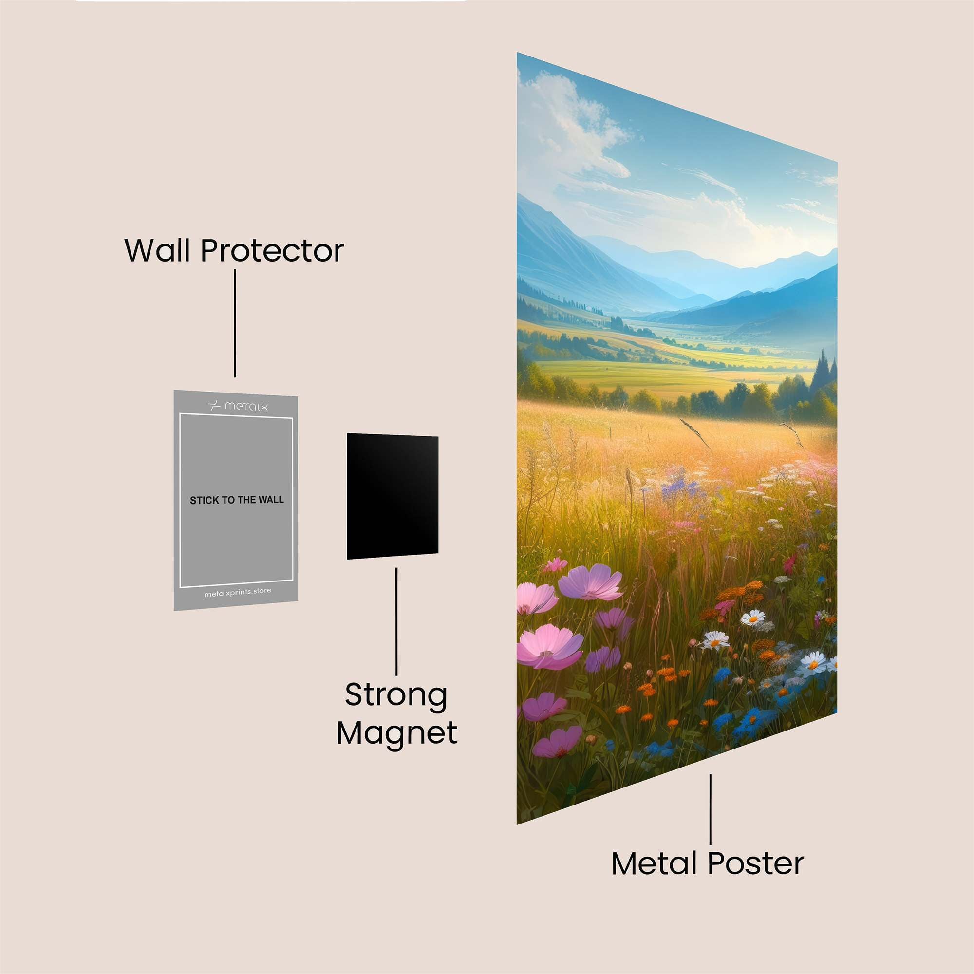 Mountain Serenity Safe Wall Magnetic / M