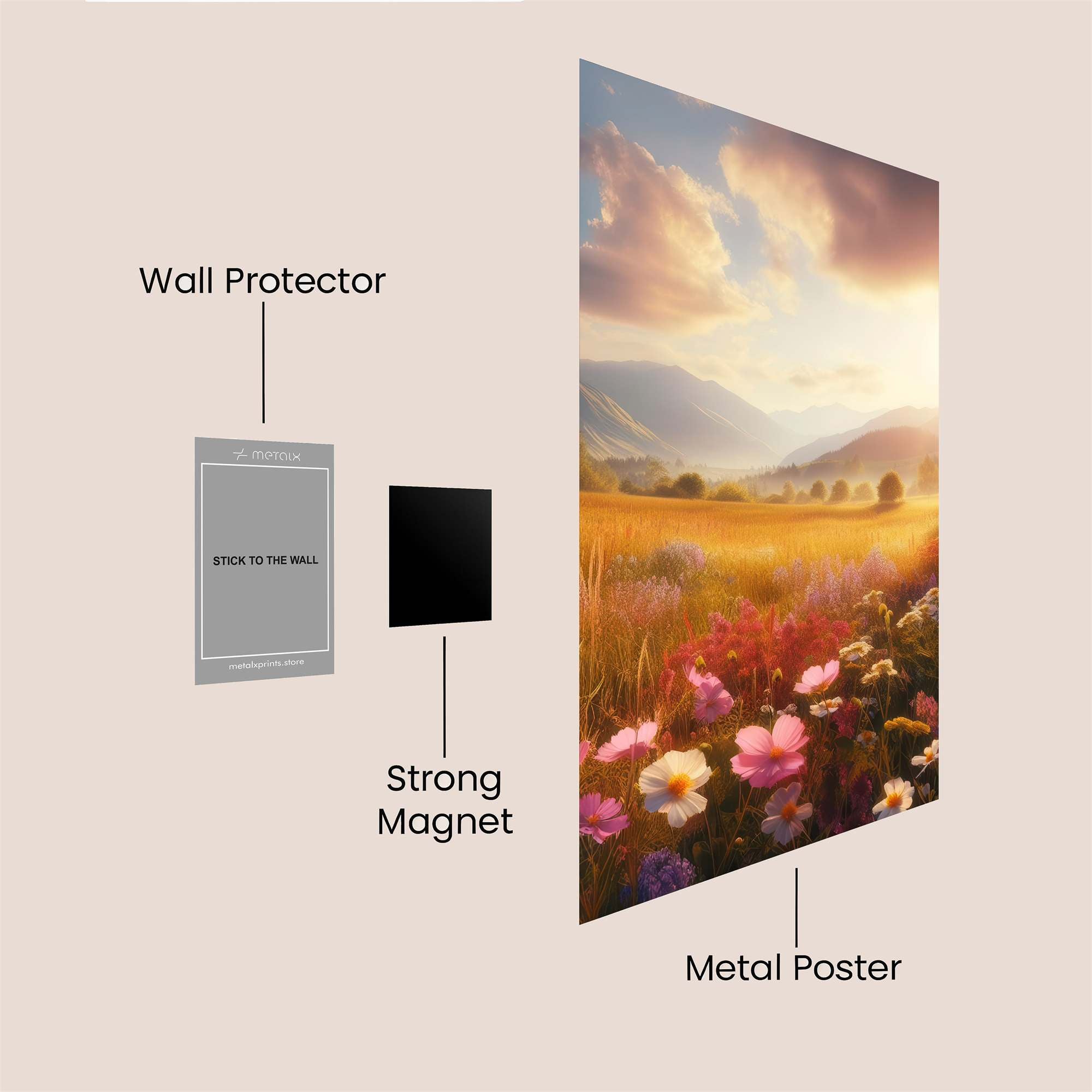 Sunset Serenity Safe Wall Magnetic / M