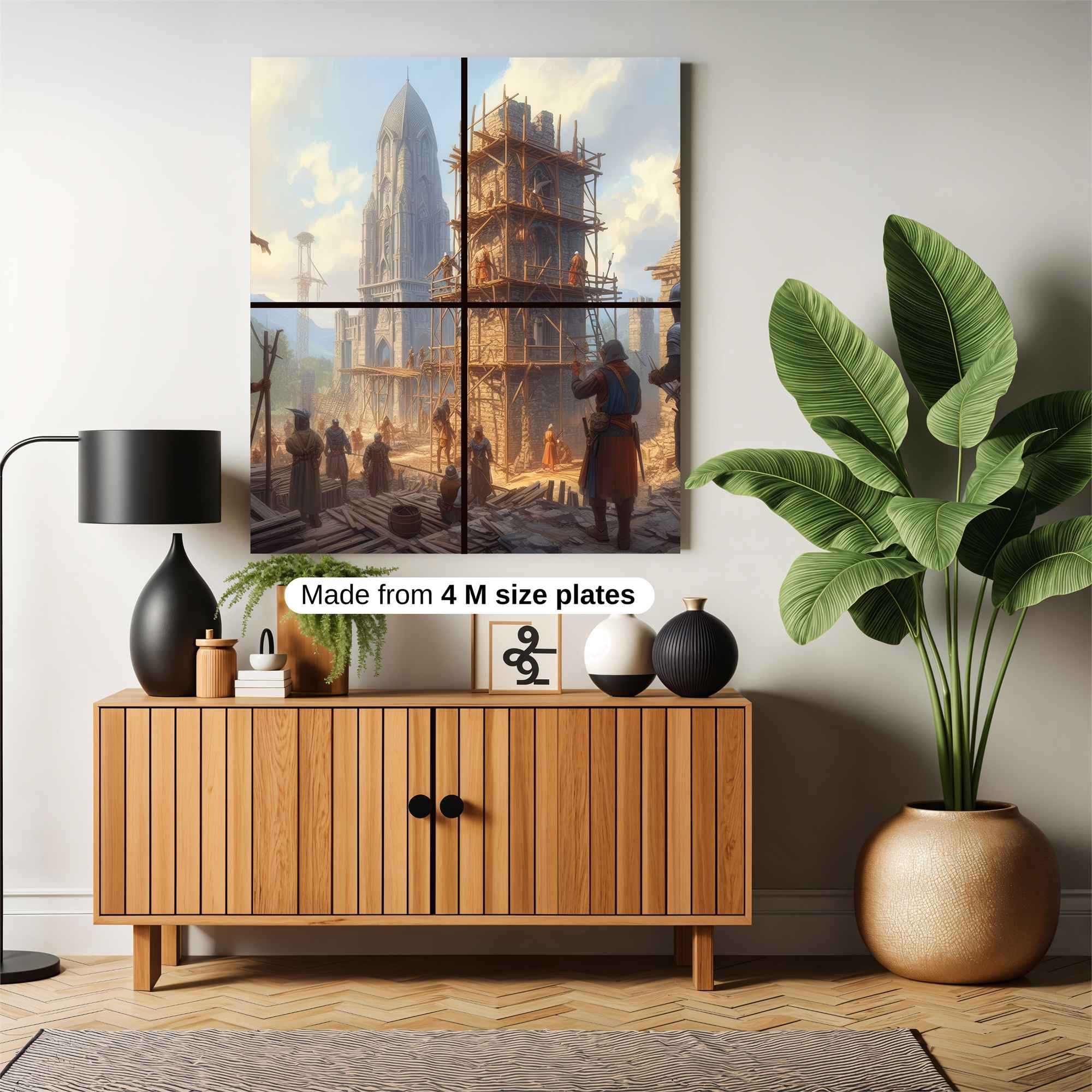 Castle Construction Safe Wall Magnetic / M