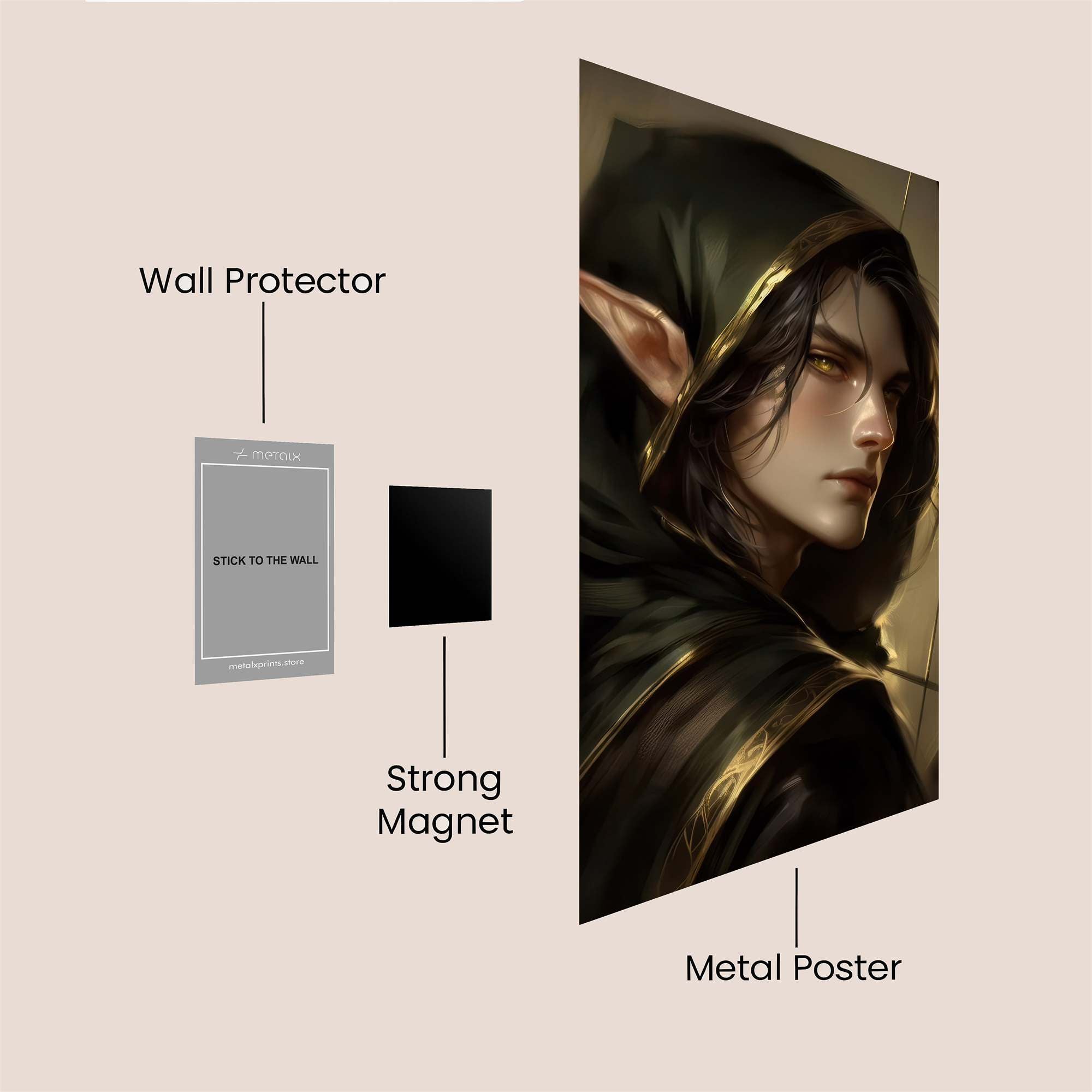 Elf Enigma Safe Wall Magnetic / M