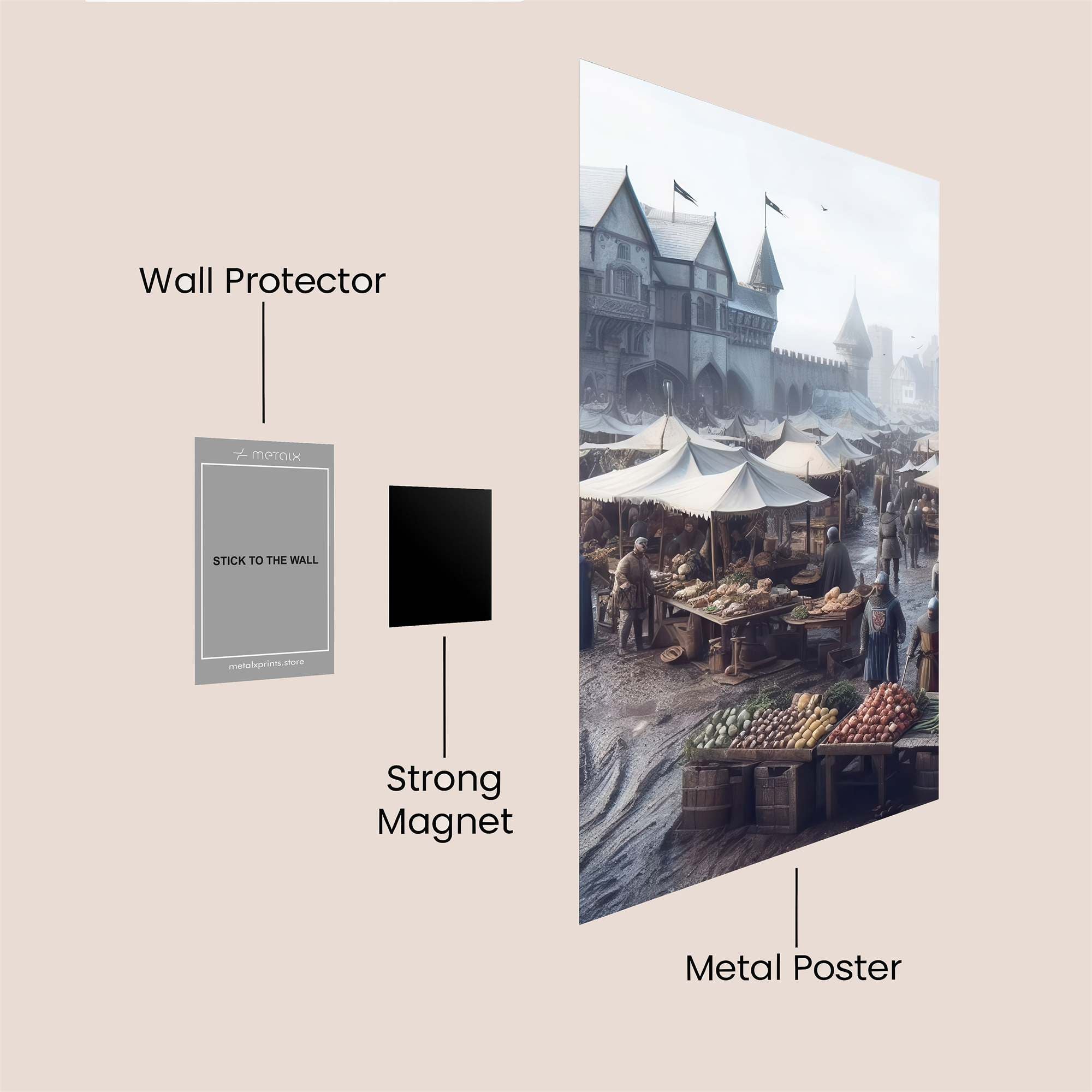 Medieval Market Safe Wall Magnetic / M