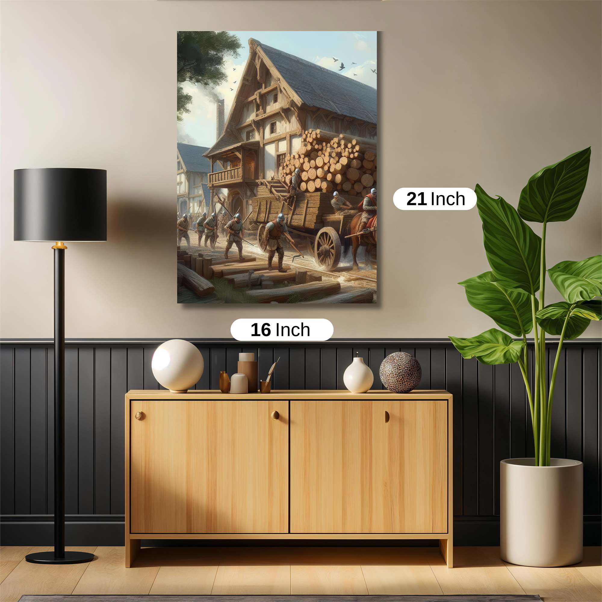 Medieval Bustle Safe Wall Magnetic / M