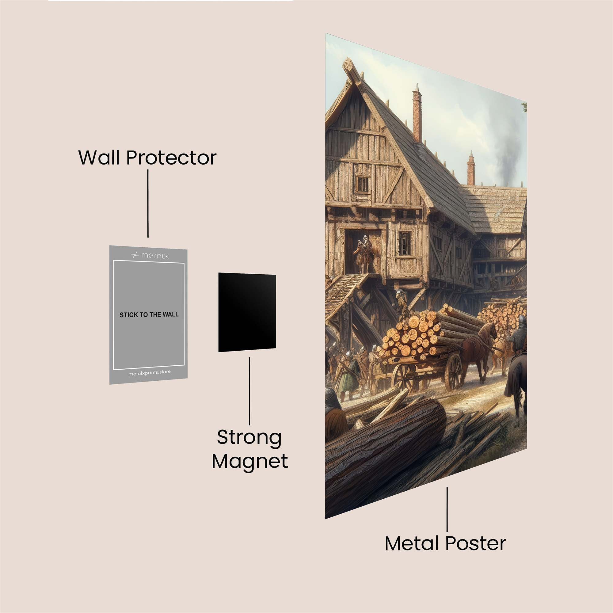 Lumber Harmony Safe Wall Magnetic / M