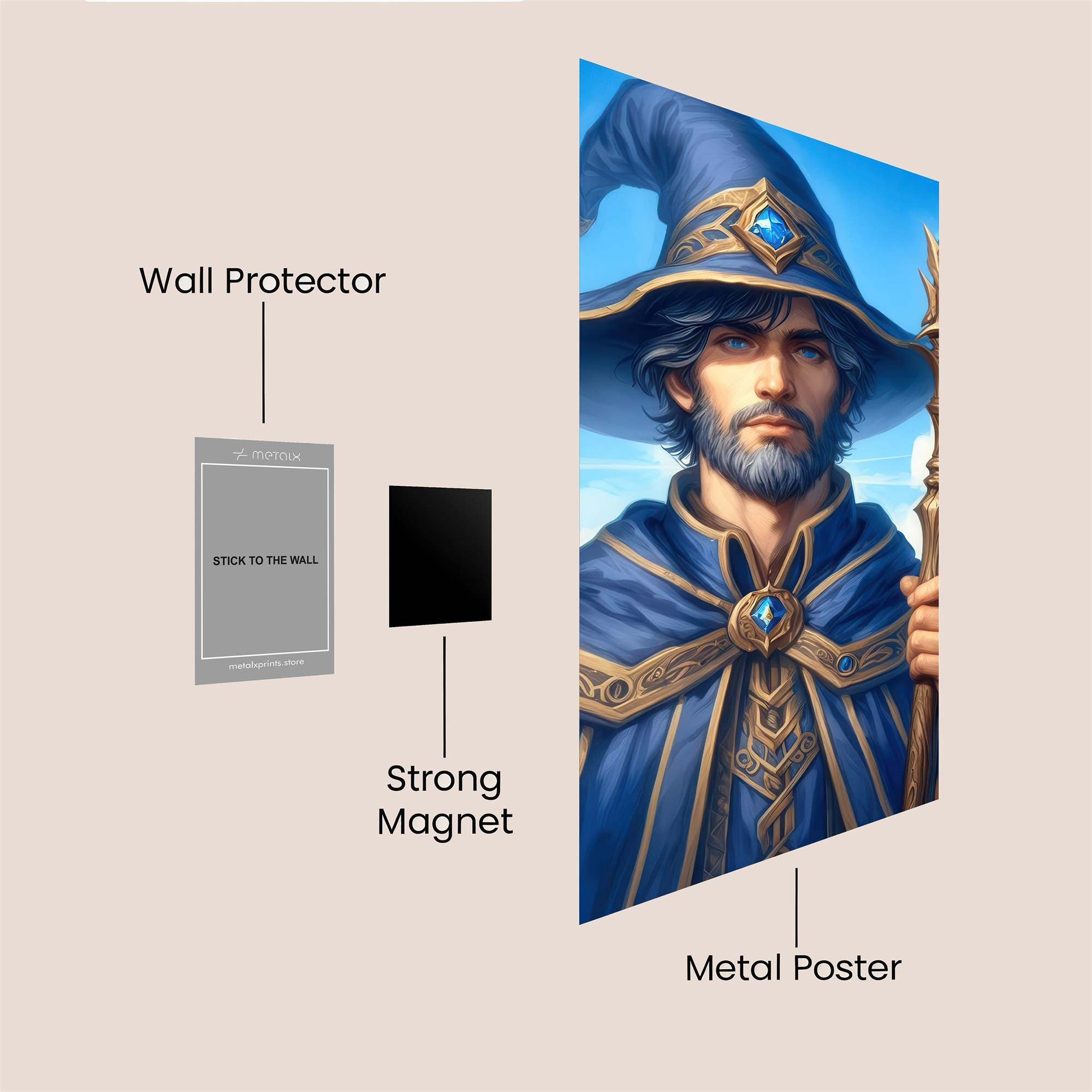 Mystic Enchanter Safe Wall Magnetic / M