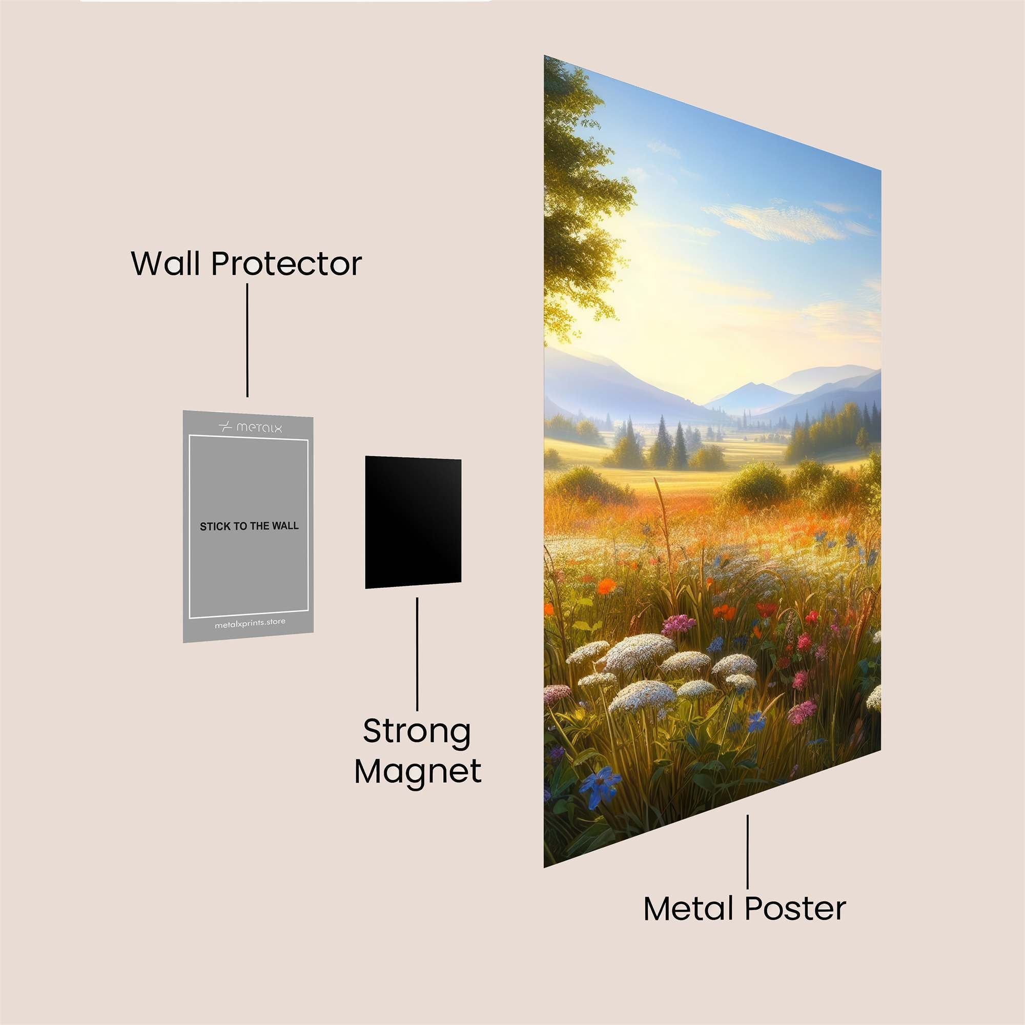 Sunrise Serenity Safe Wall Magnetic / M