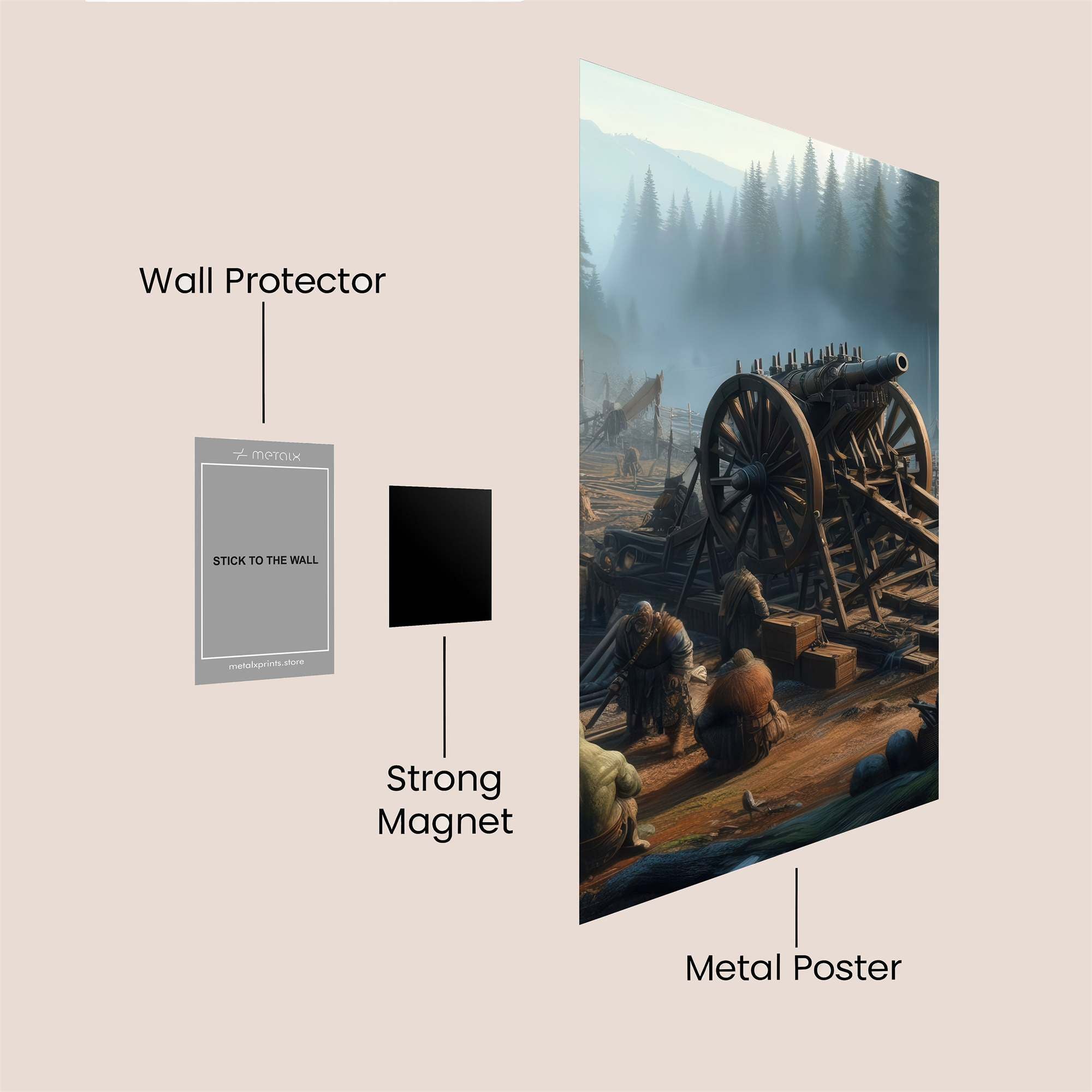 Cannon Siege Safe Wall Magnetic / M