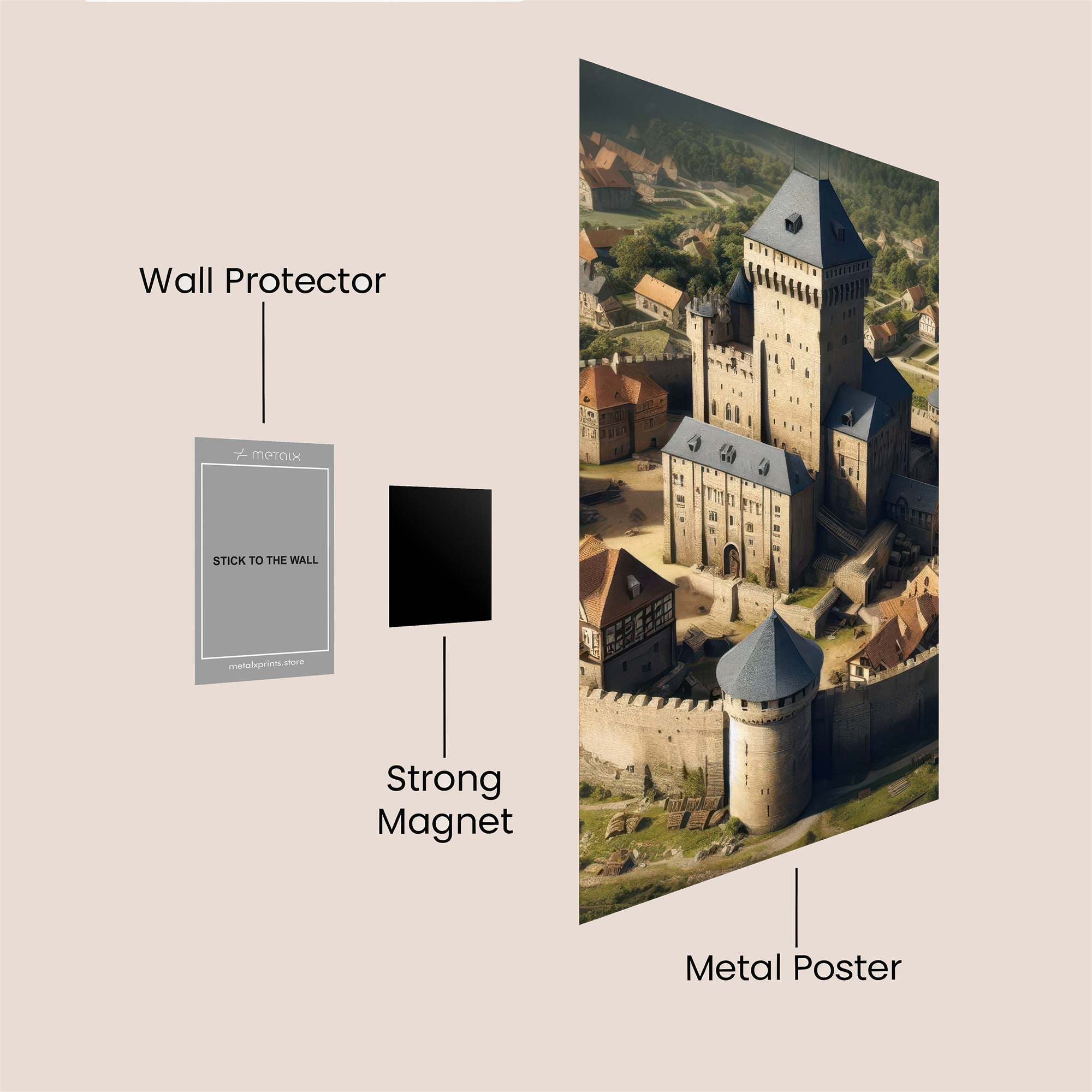 Castle Serenity Safe Wall Magnetic / M