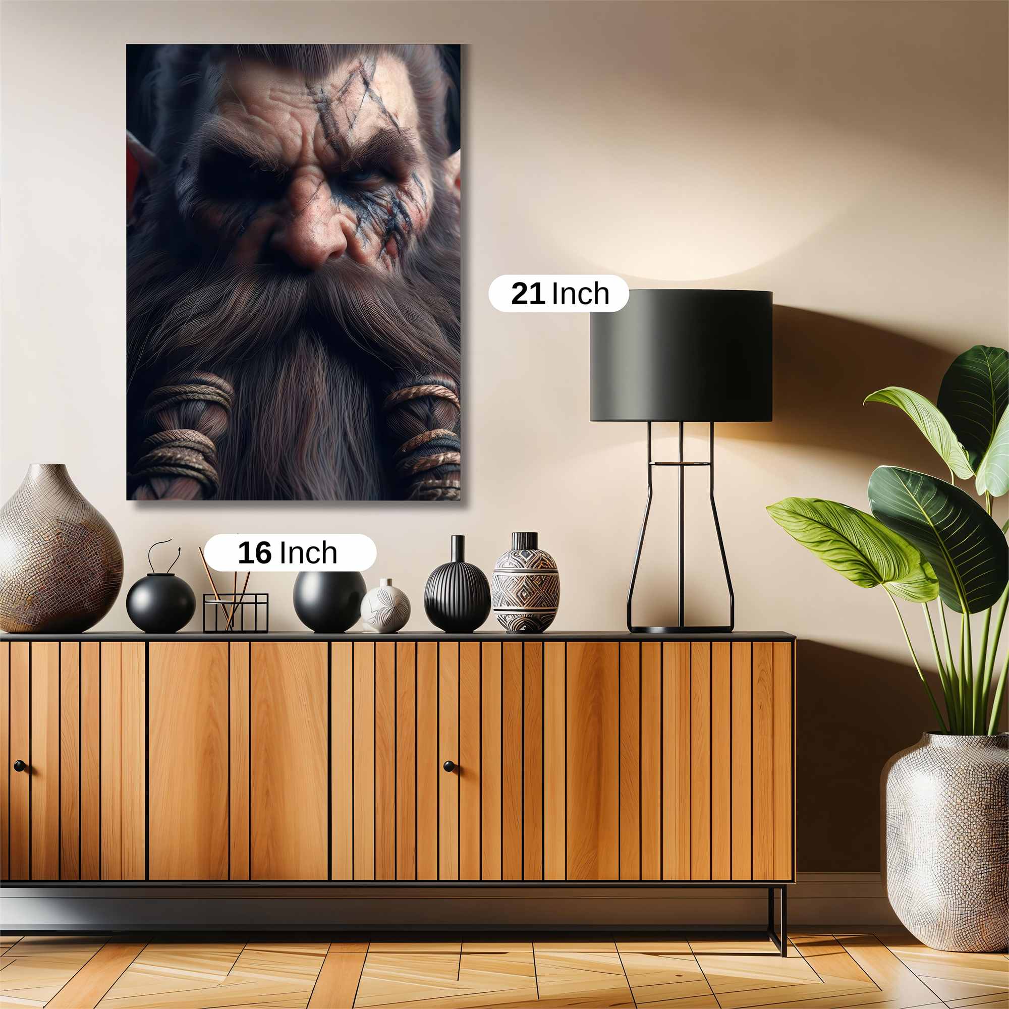 Dwarf Warrior Safe Wall Magnetic / M