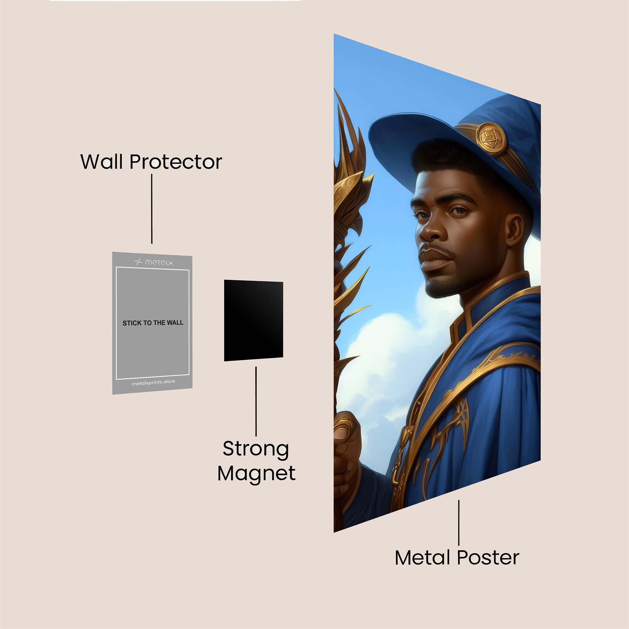 Mystic Aura Safe Wall Magnetic / M