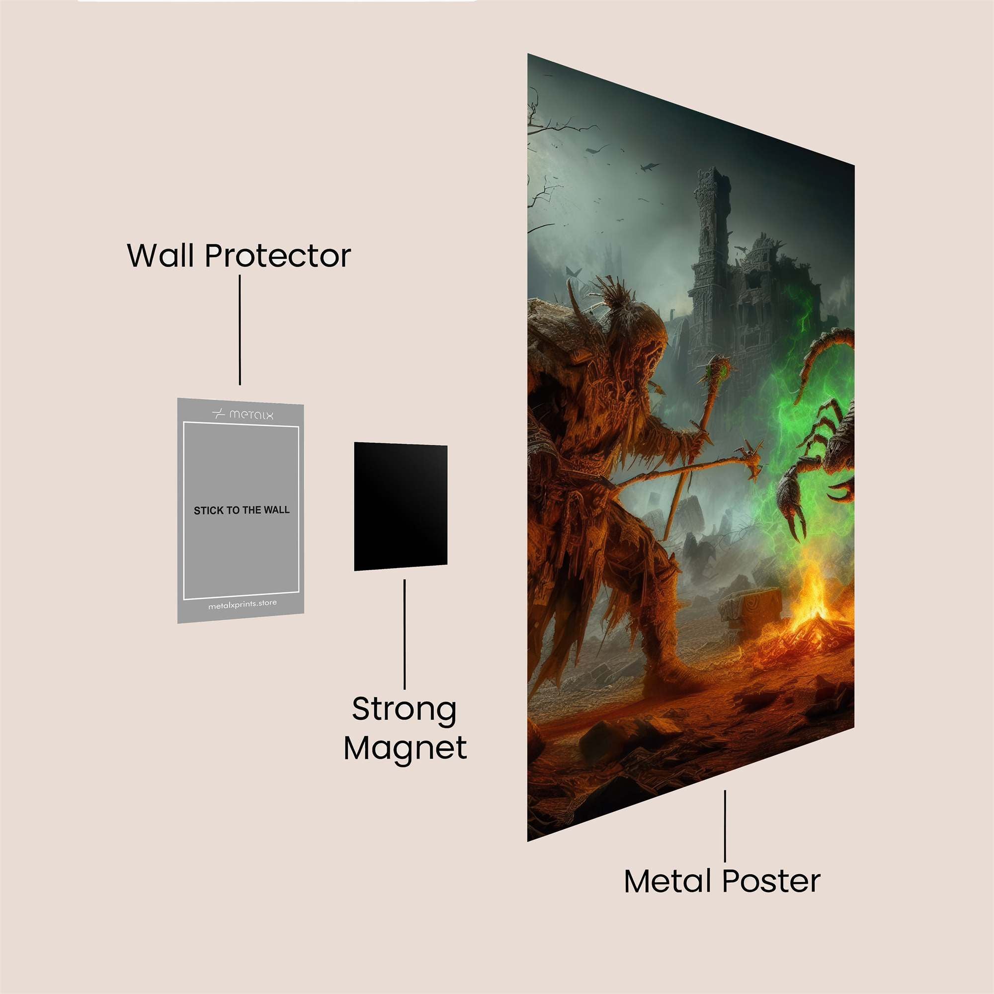 Scorpion Summon Safe Wall Magnetic / M