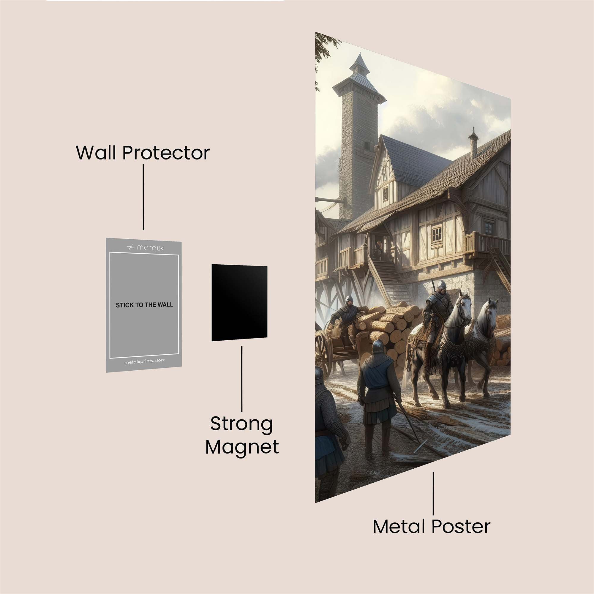 Medieval Dawn Safe Wall Magnetic / M