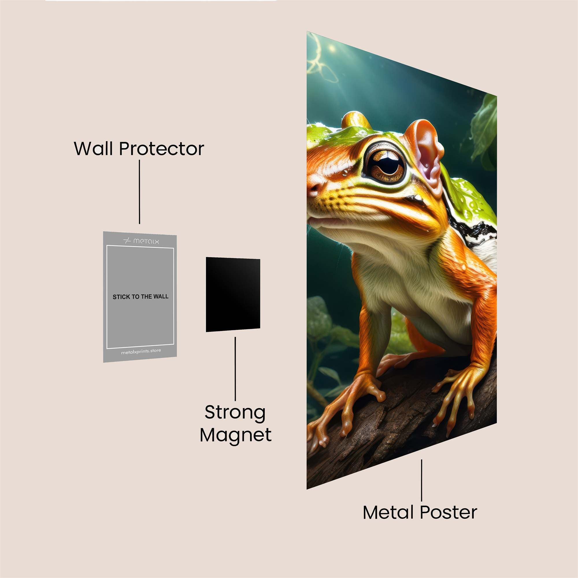 Frog Whisper Safe Wall Magnetic / M