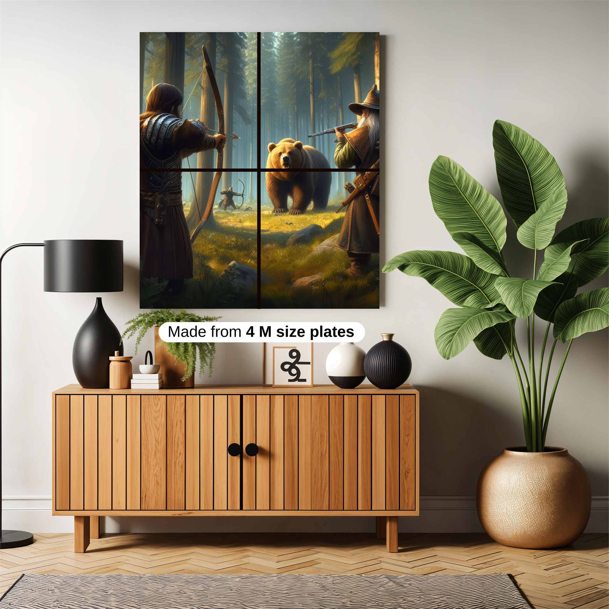 Bear Hunt Safe Wall Magnetic / M