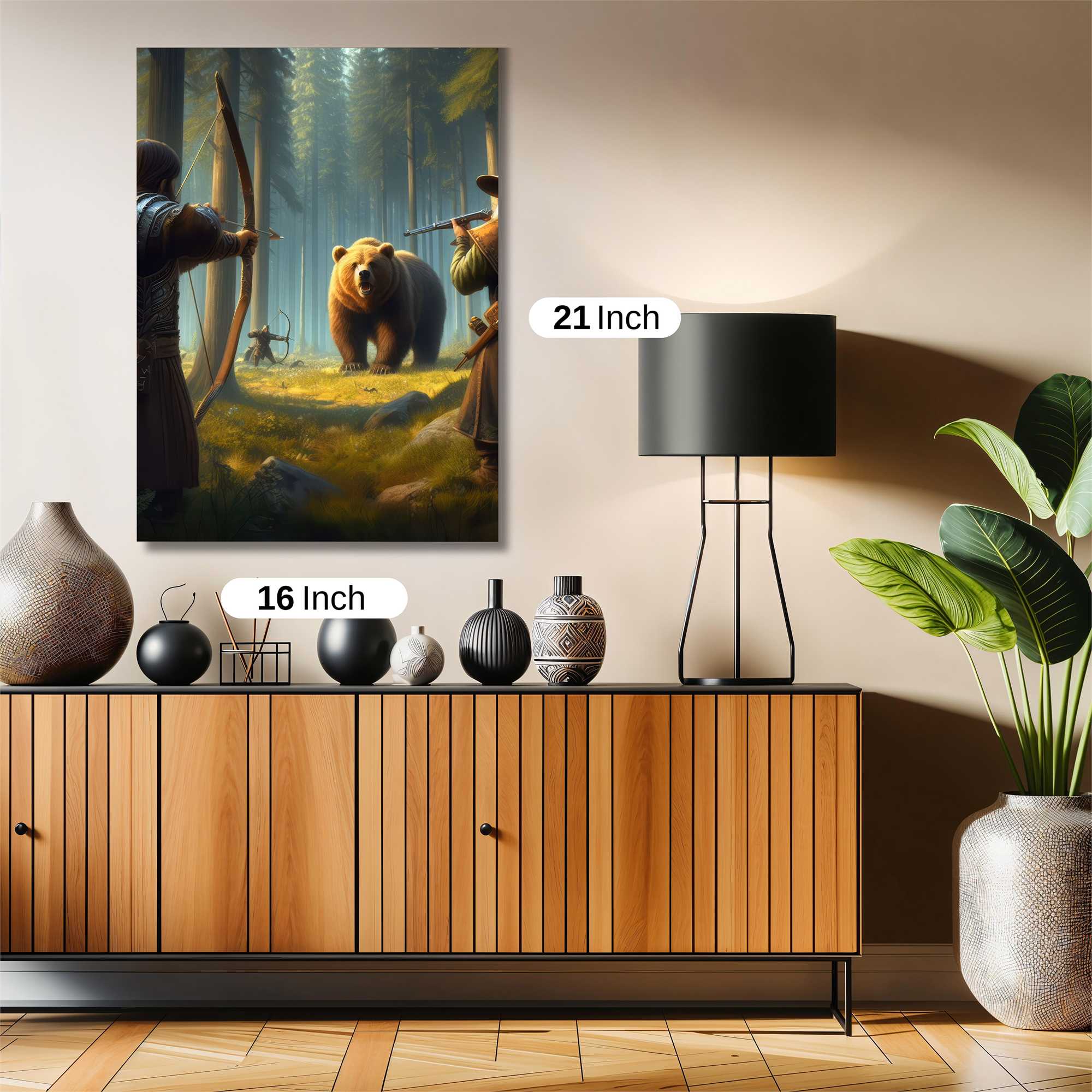 Bear Hunt Safe Wall Magnetic / M