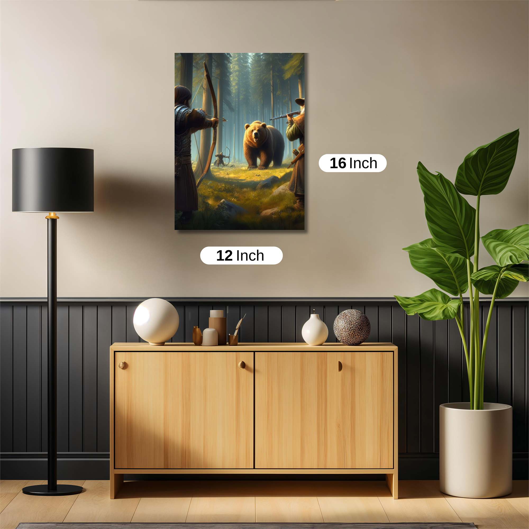 Bear Hunt Safe Wall Magnetic / M