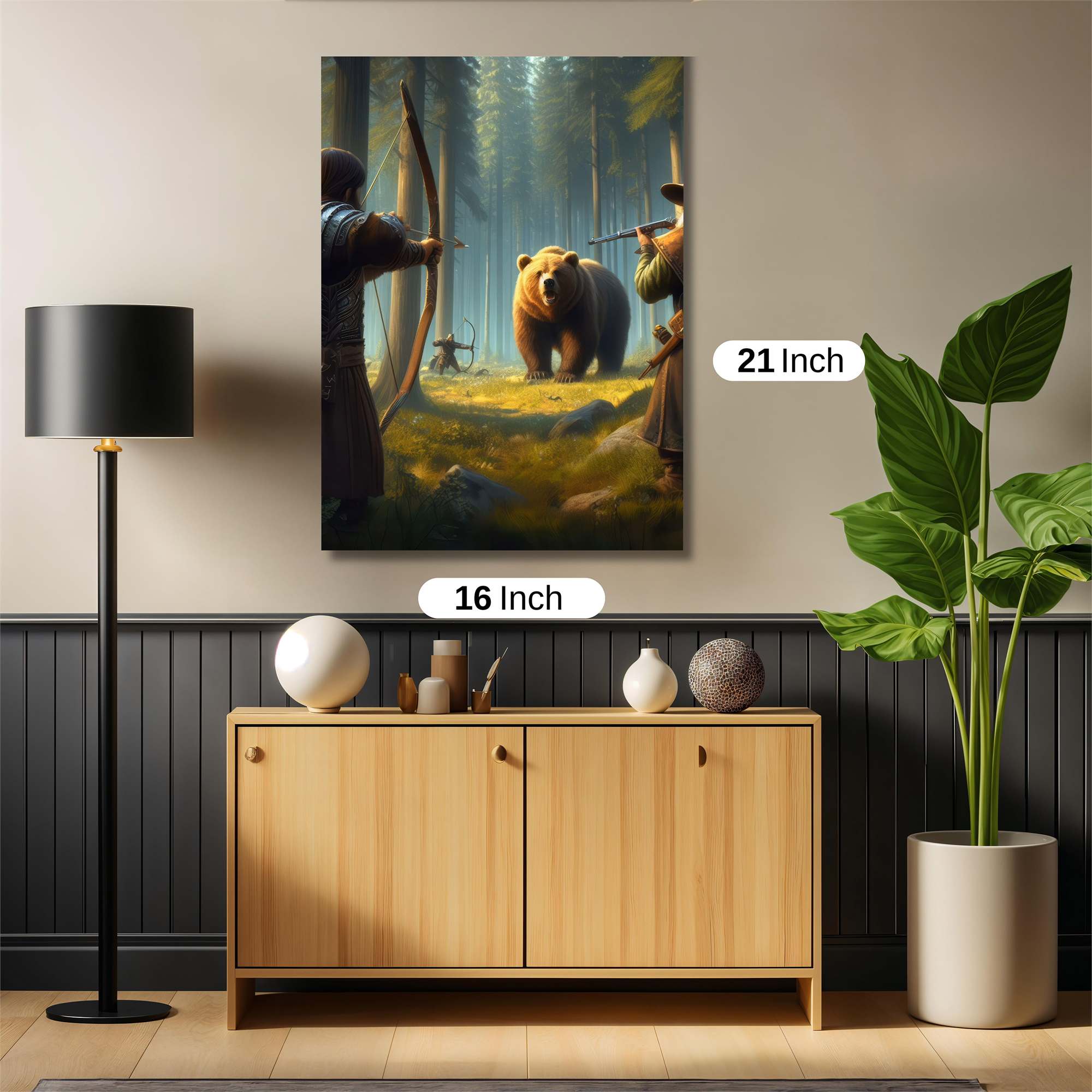 Bear Hunt Safe Wall Magnetic / M