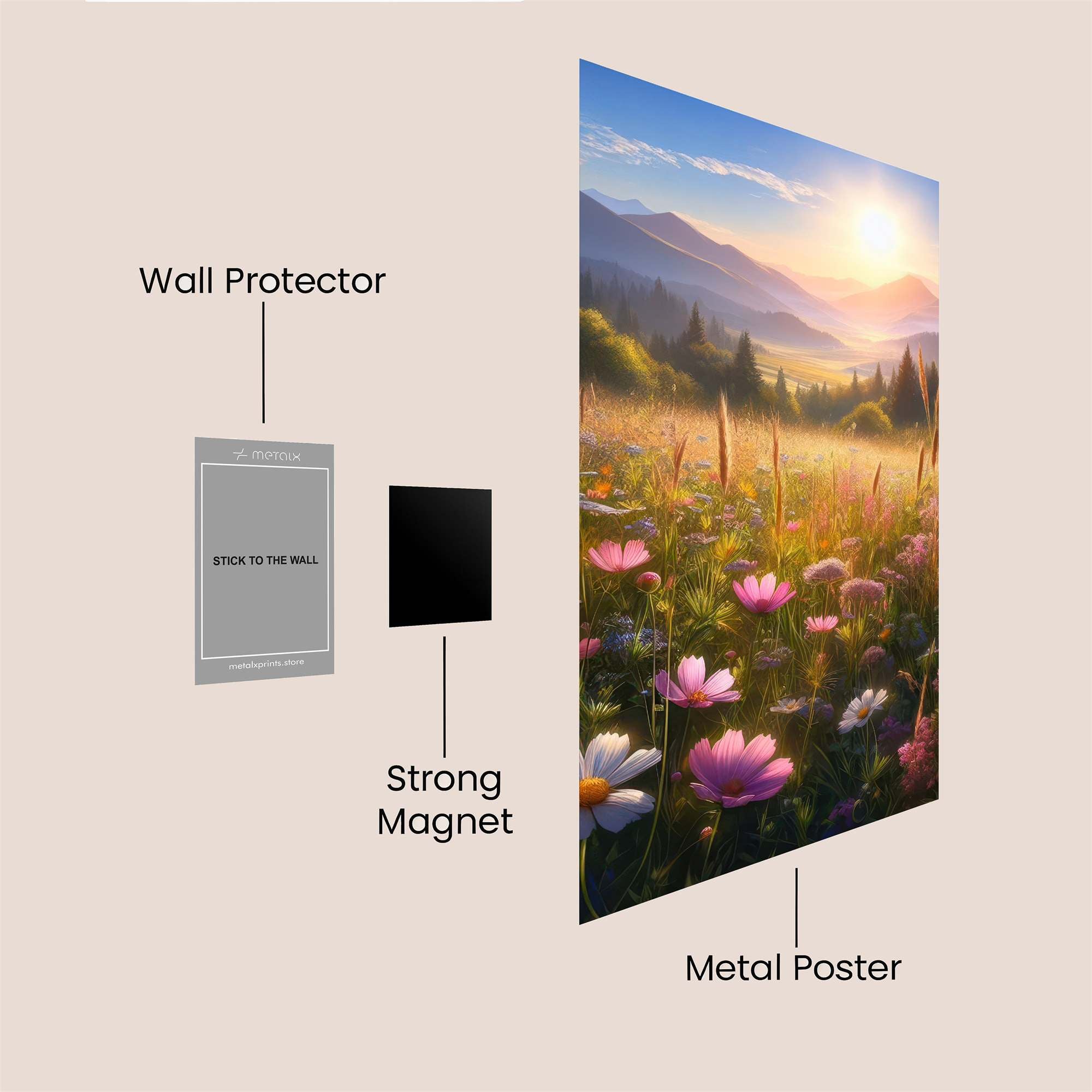 Sunrise Serenity Safe Wall Magnetic / M