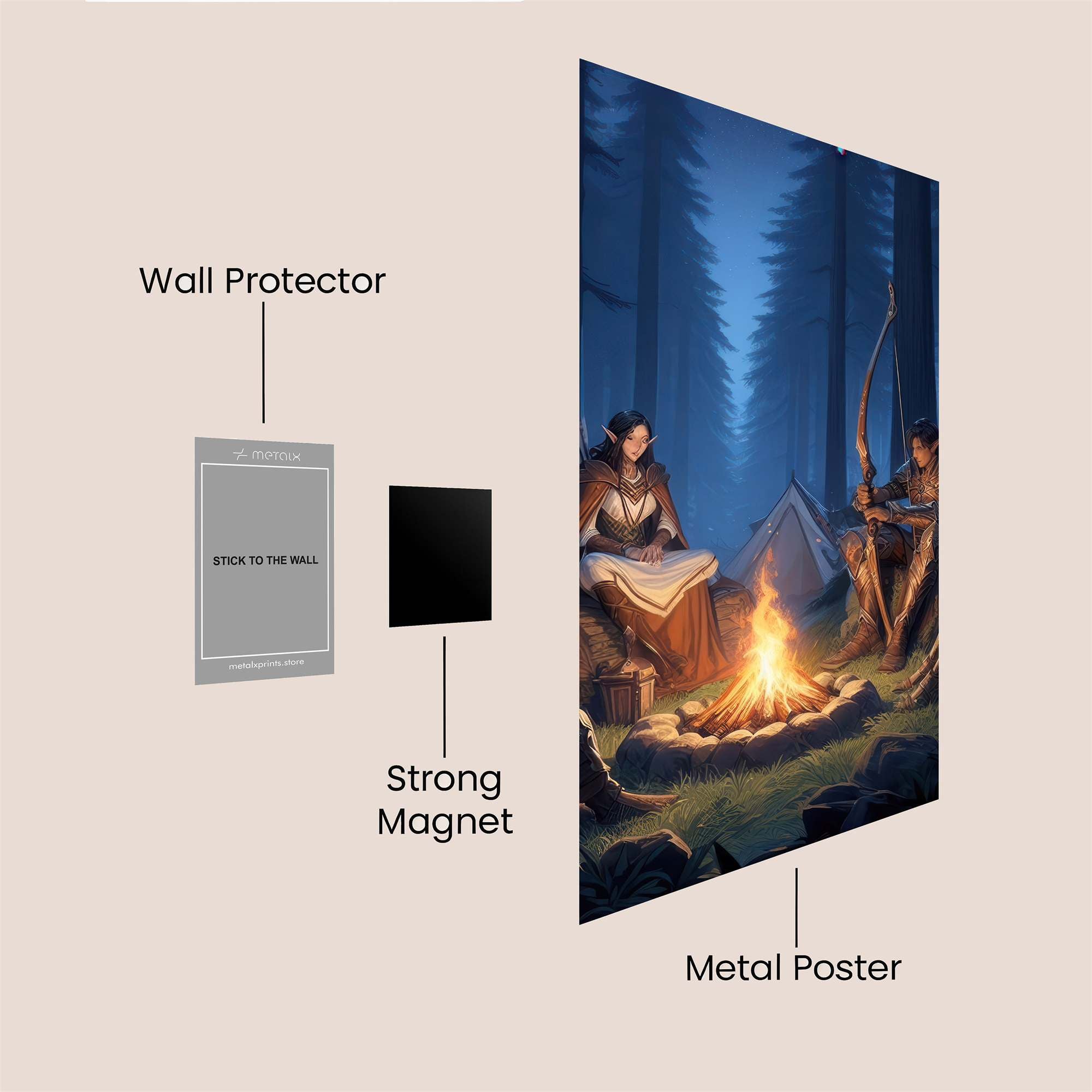 Elven Serenity Safe Wall Magnetic / M