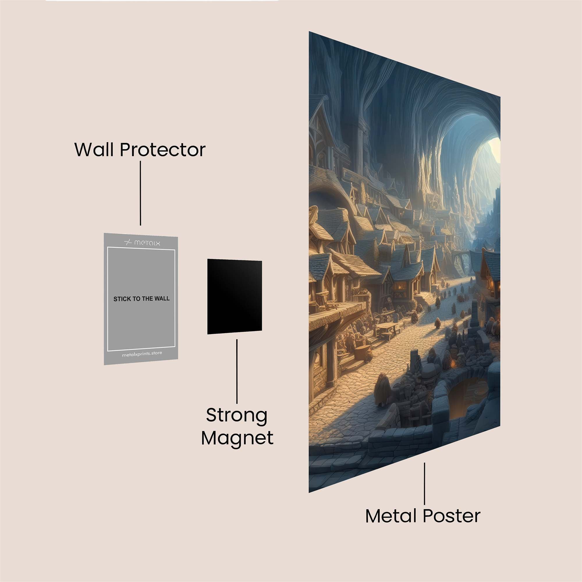 Cavernous Haven Safe Wall Magnetic / M